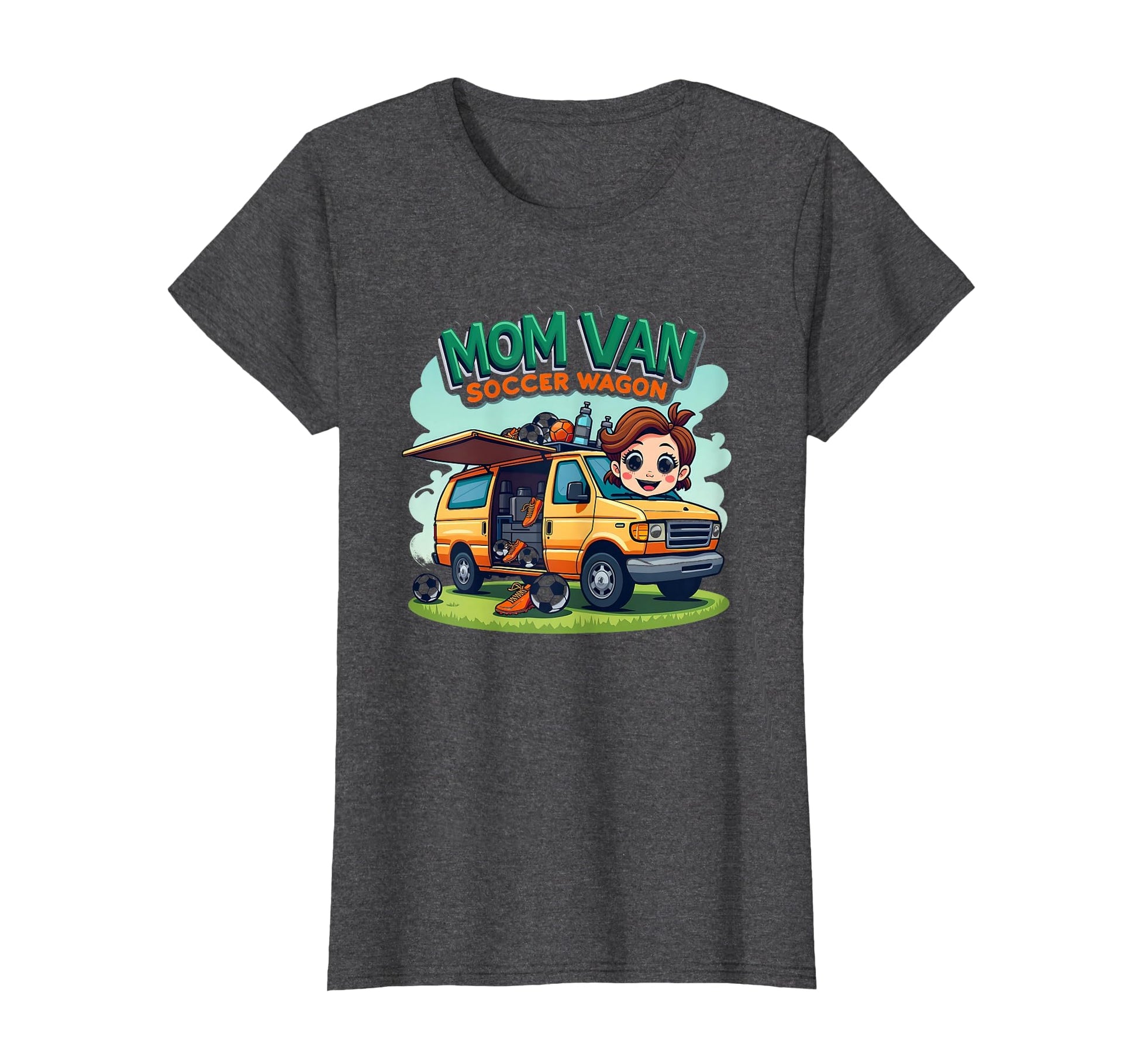 Mom Van Soccer Wagon T-Shirt - Casual Everyday Wear for Adults - T-Shirt, Sweatshirt, Hoodie