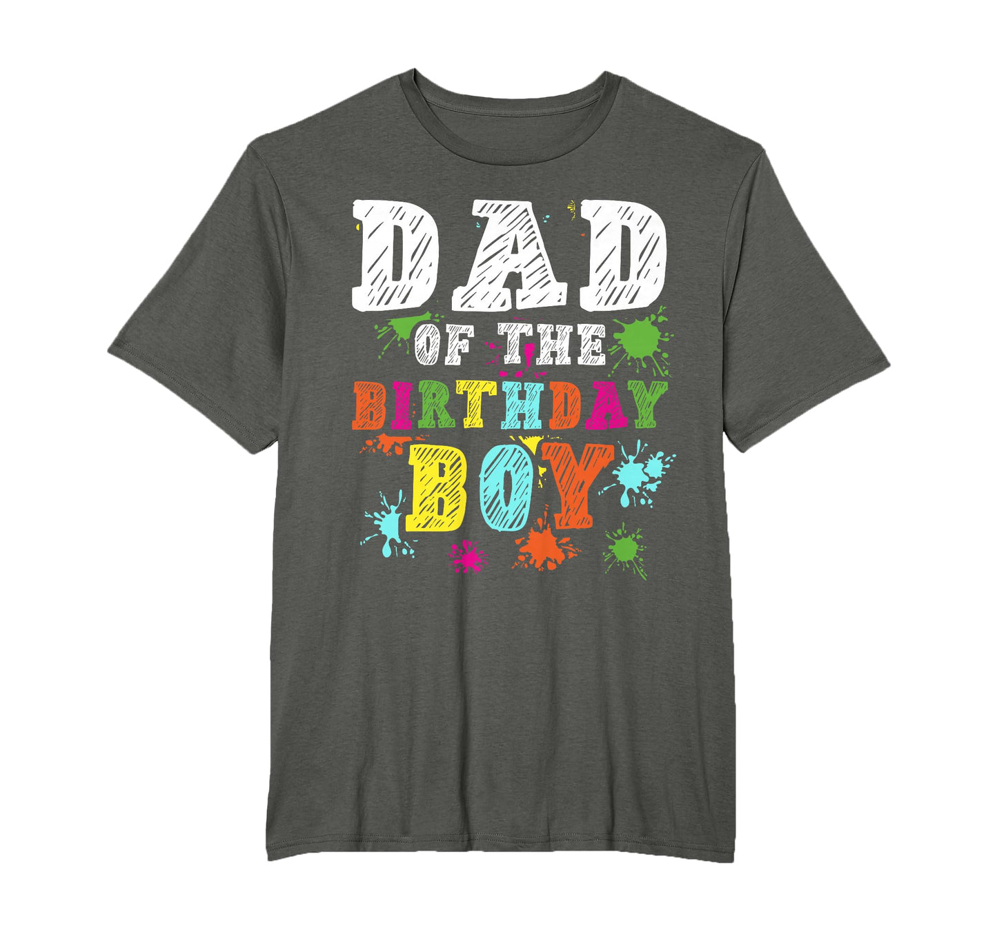 Messy Art Birthday Paint Party T-Shirt - Minimalist Print for Adults - T-Shirt, Sweatshirt, Hoodie