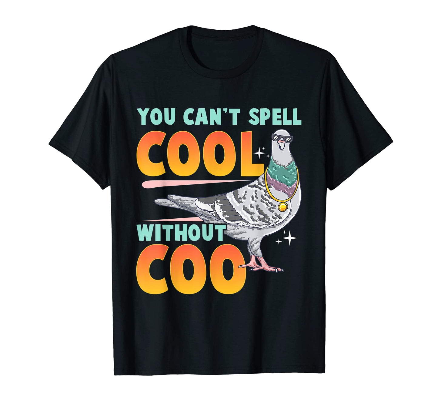 Pigeon You Cant Spell Without Coo T-Shirt - Minimalist Print for Adults - T-Shirt, Sweatshirt, Hoodie