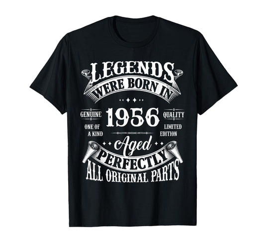 70Th Birthday Gift Legends Born 1956 70 T-Shirt - Streetwear Style Unisex - T-Shirt, Sweatshirt, Hoodie