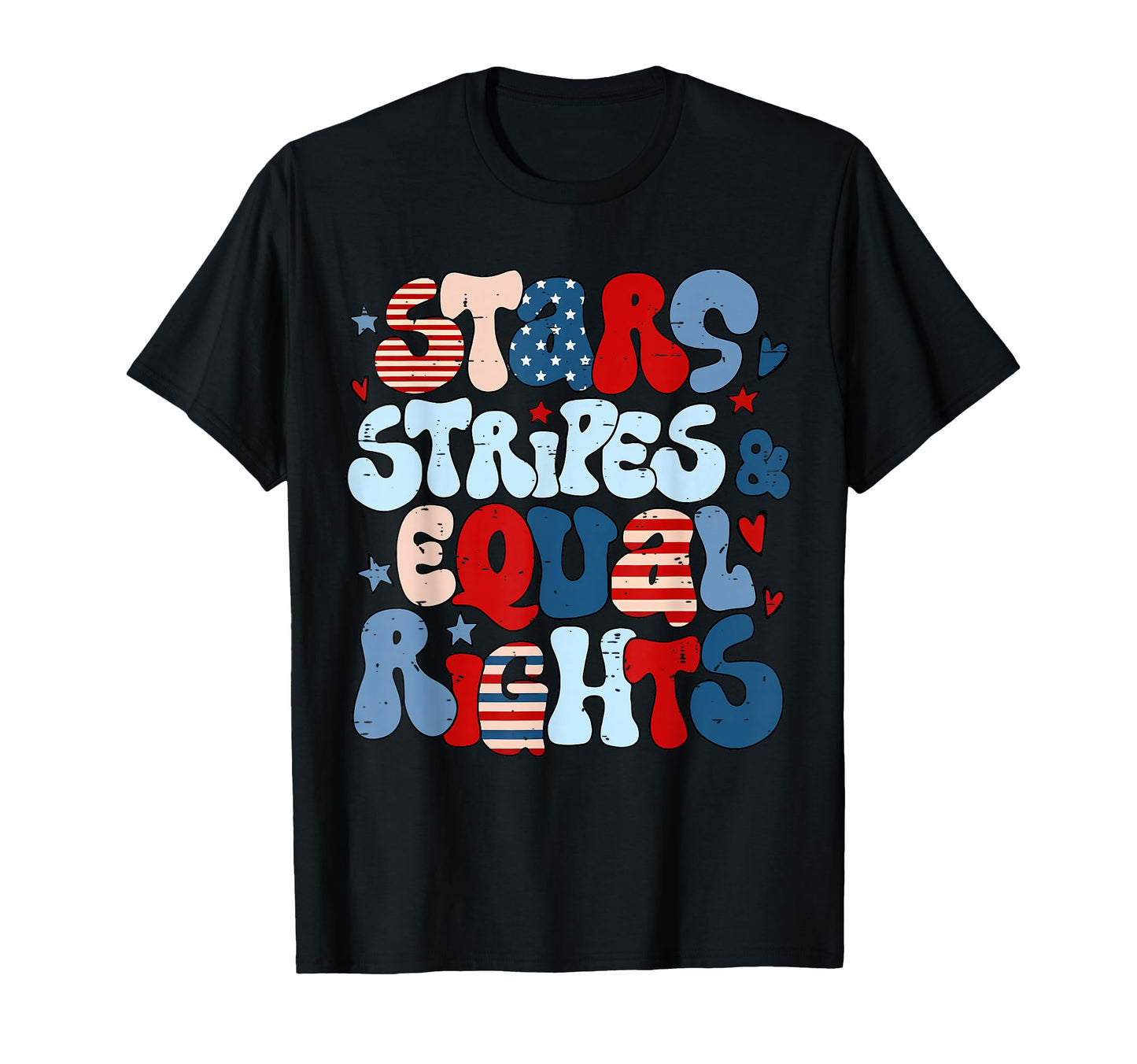 4Th July Liberal Stars Stripes T-Shirt - Casual Everyday Wear Men Women - T-Shirt, Sweatshirt, Hoodie
