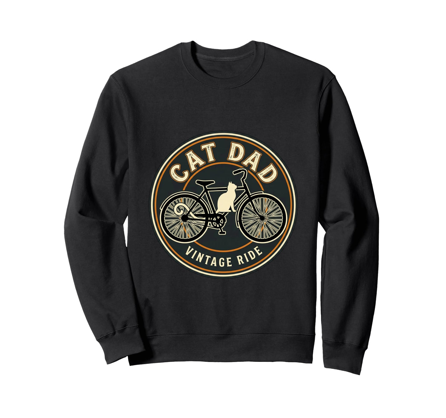 Cat Dad Cycling Adventure Sweatshirt - Novelty Apparel Unisex - T-Shirt, Sweatshirt, Hoodie