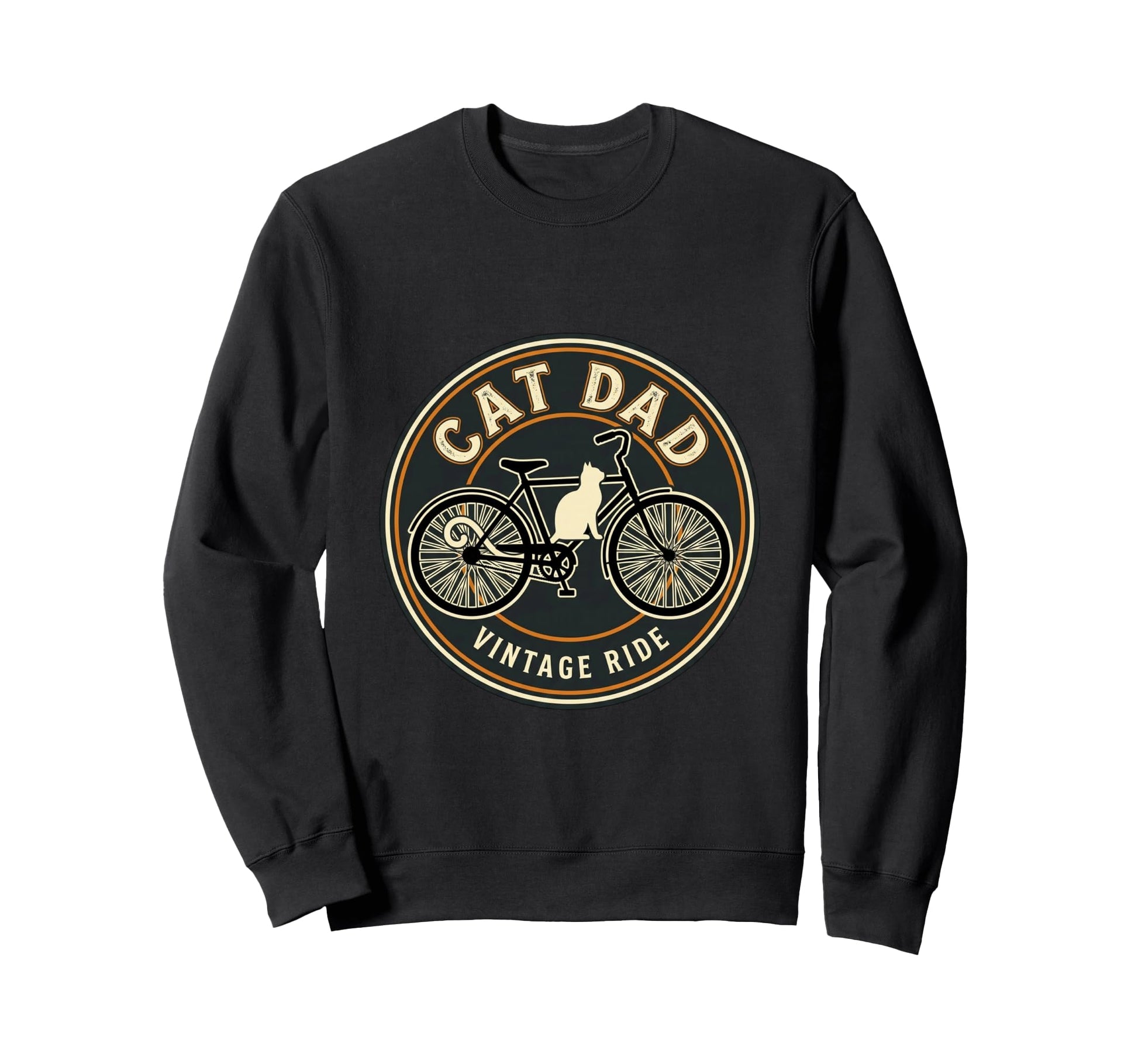 Cat Dad Cycling Adventure Sweatshirt - Novelty Apparel Unisex - T-Shirt, Sweatshirt, Hoodie