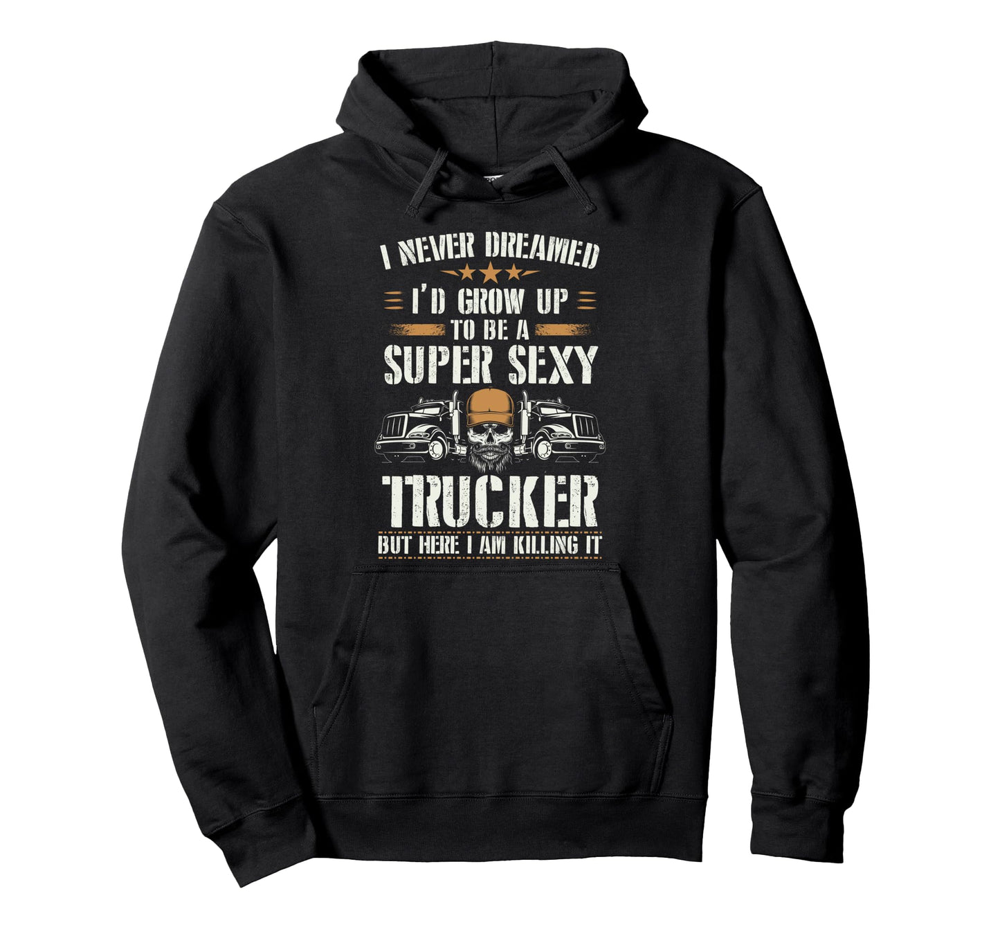 Trucker Dad Truck Driving Truck Lover Hoodie - Graphic Print for Adults - T-Shirt, Sweatshirt, Hoodie