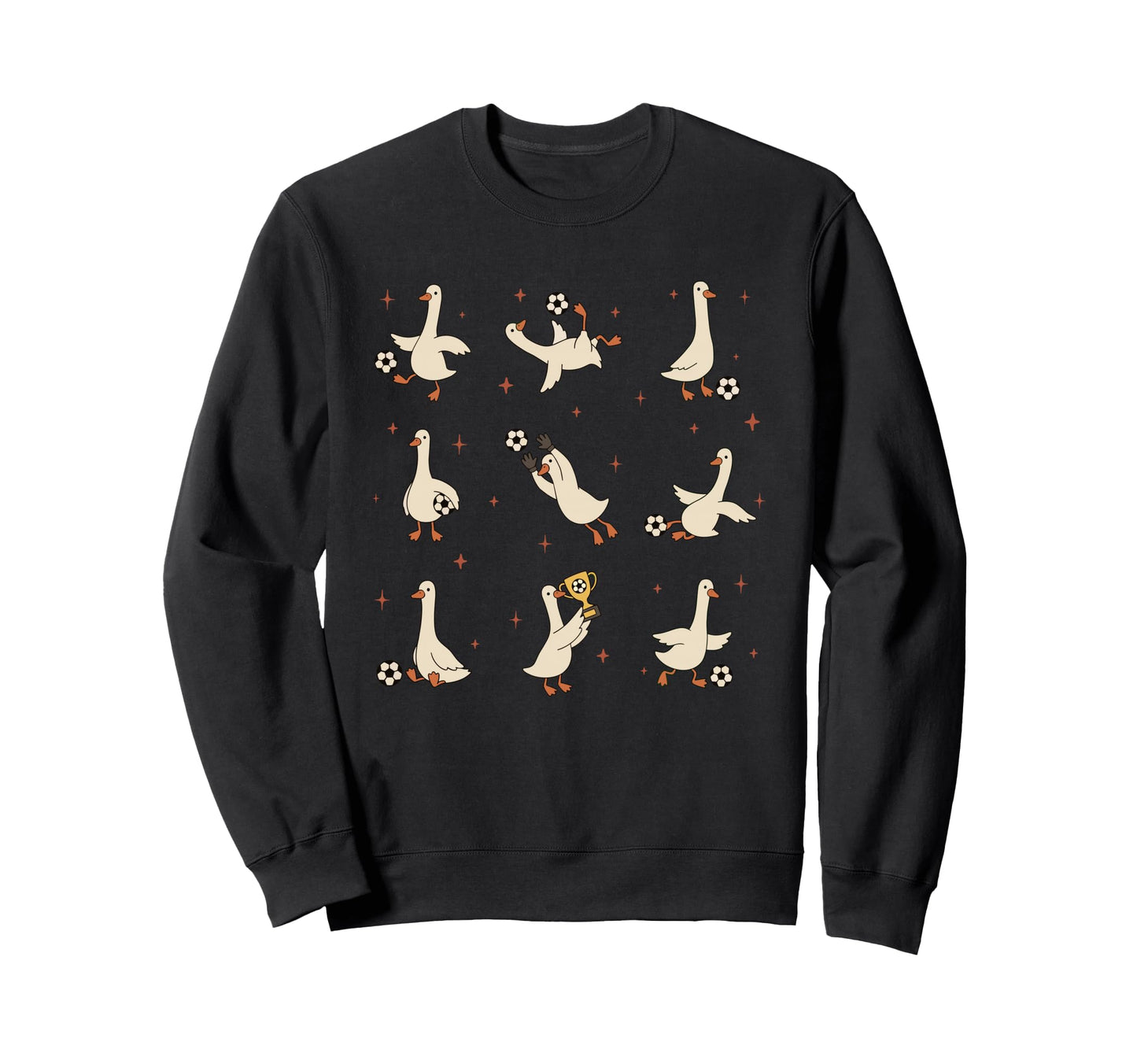 Funny Silly Goose Soccer Game Day Sweatshirt - Custom Art Print Men Women - T-Shirt, Sweatshirt, Hoodie