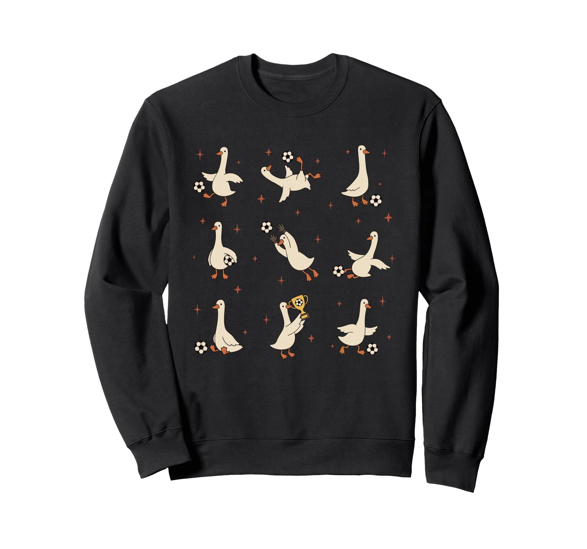 Funny Silly Goose Soccer Game Day Sweatshirt - Custom Art Print Men Women - T-Shirt, Sweatshirt, Hoodie