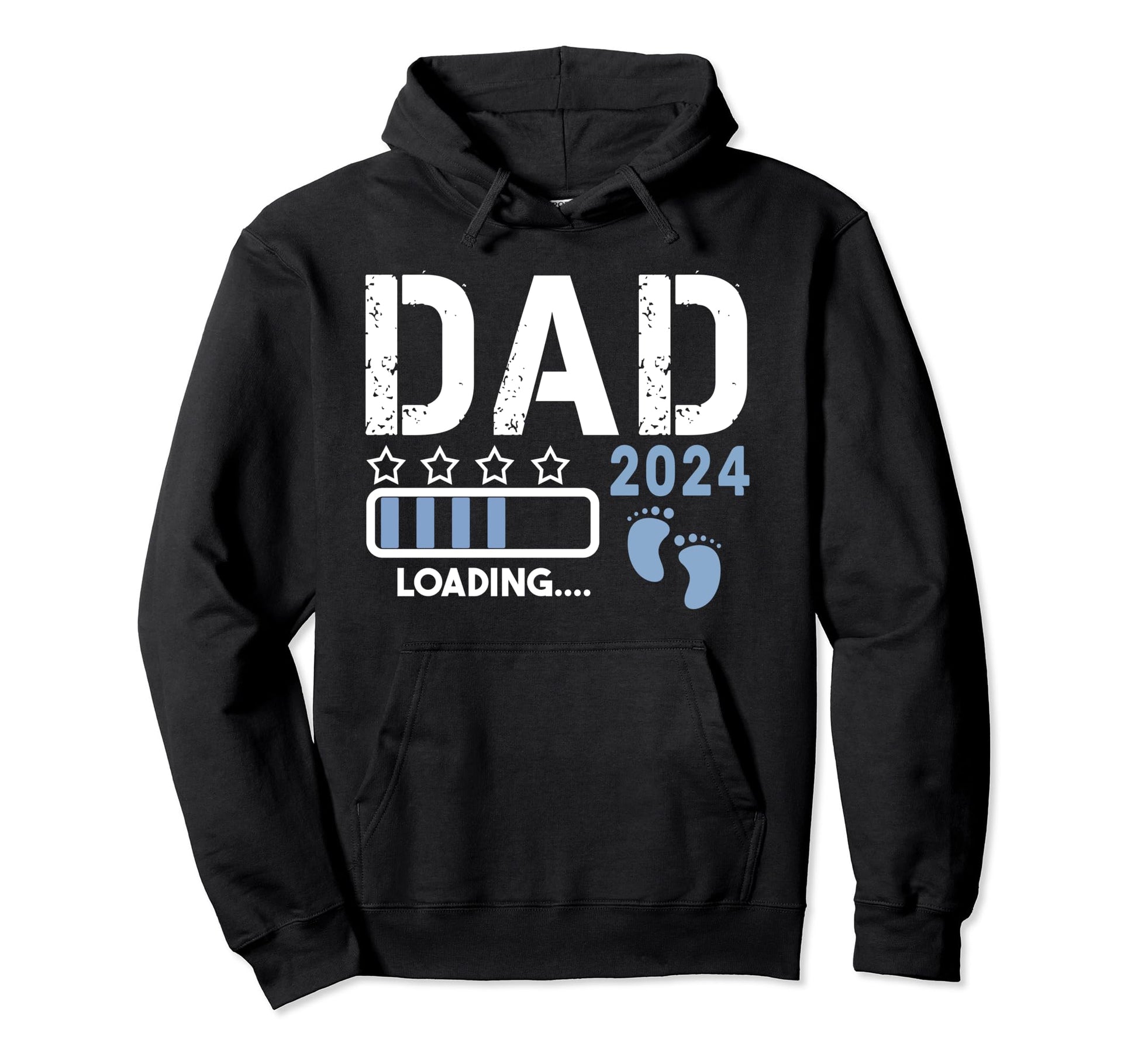 Dad 2024 Loading Pregnancy Announcement Hoodie - Streetwear Style Unisex - T-Shirt, Sweatshirt, Hoodie