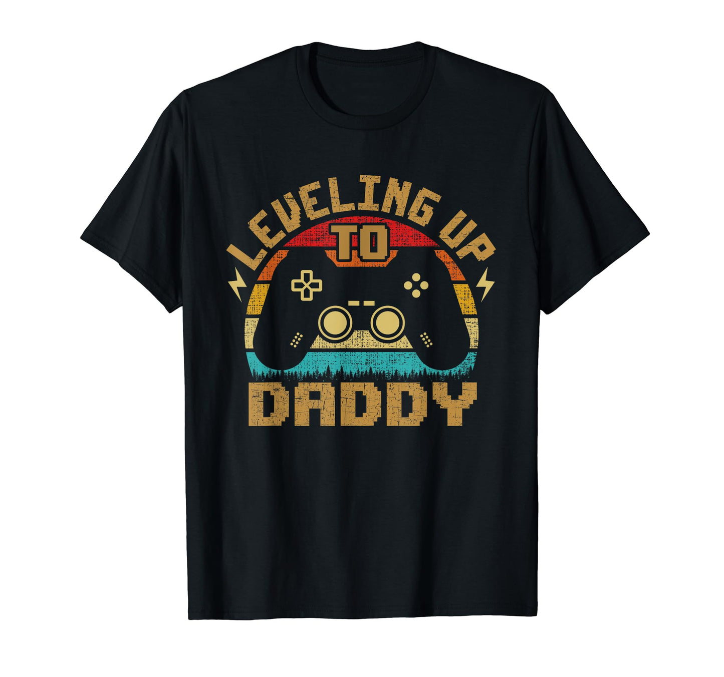 Leveling Up To Daddy Gamer Gaming T-Shirt - Custom Art Print for Adults - T-Shirt, Sweatshirt, Hoodie