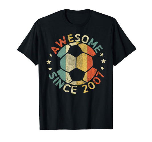 Awesome Since 2007 19Th Birthday 19 T-Shirt - Fun Novelty Design Unisex - T-Shirt, Sweatshirt, Hoodie