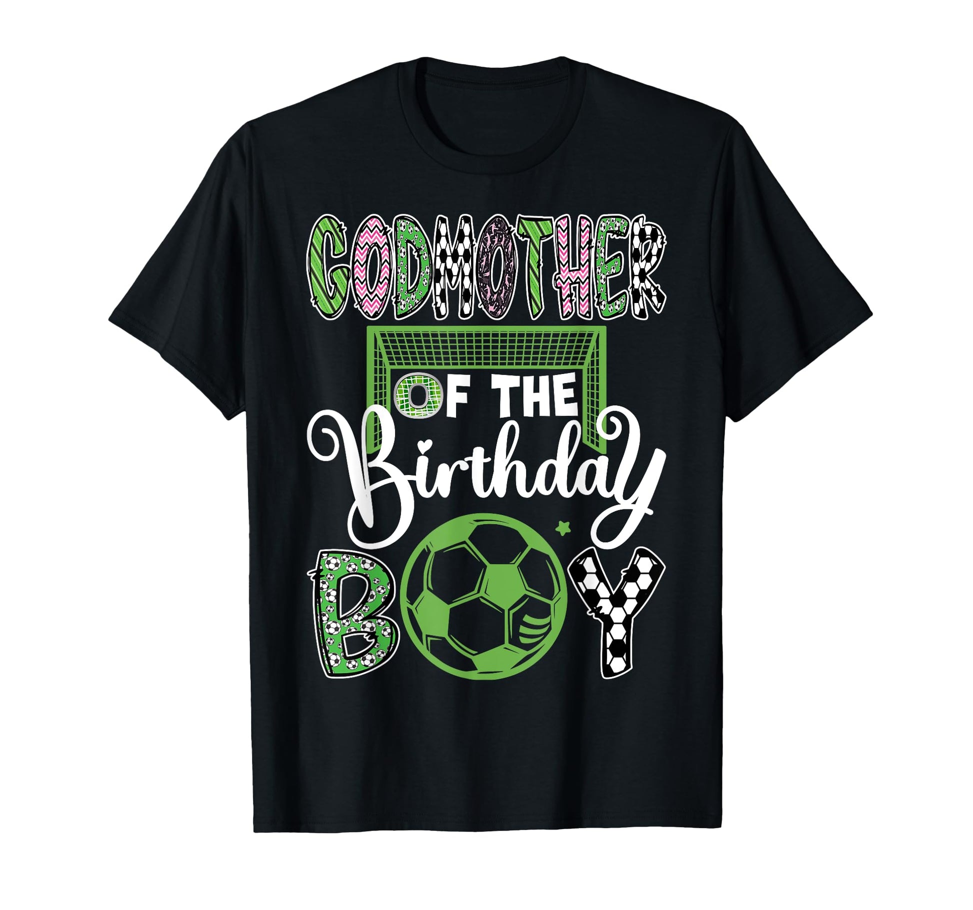 Godmother Birthday Soccer Player T-Shirt - Minimalist Print Men Women - T-Shirt, Sweatshirt, Hoodie