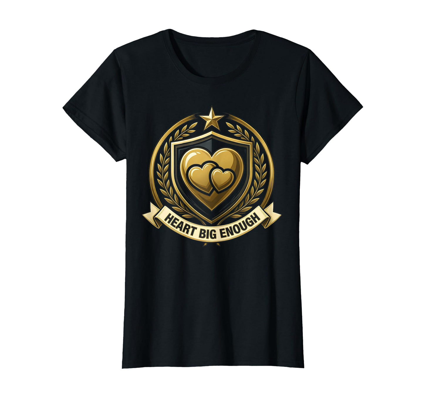 Heart Big Enough Bonus Dad Fathers Day T-Shirt - Graphic Print for Adults - T-Shirt, Sweatshirt, Hoodie