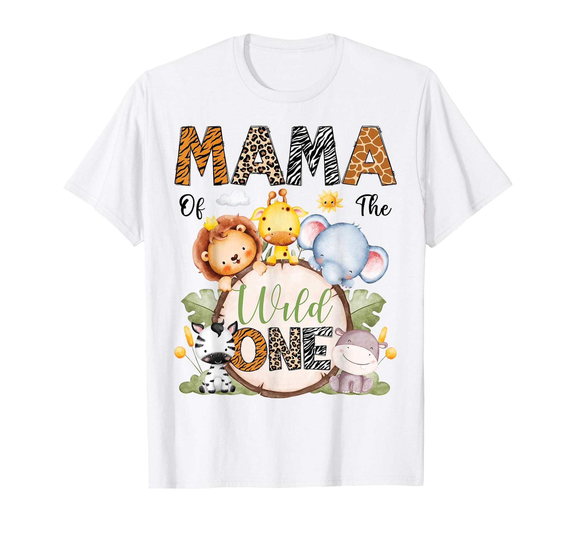 Mama Wild One 1St Birthday Safari T-Shirt - Aesthetic Graphic Men Women - T-Shirt, Sweatshirt, Hoodie