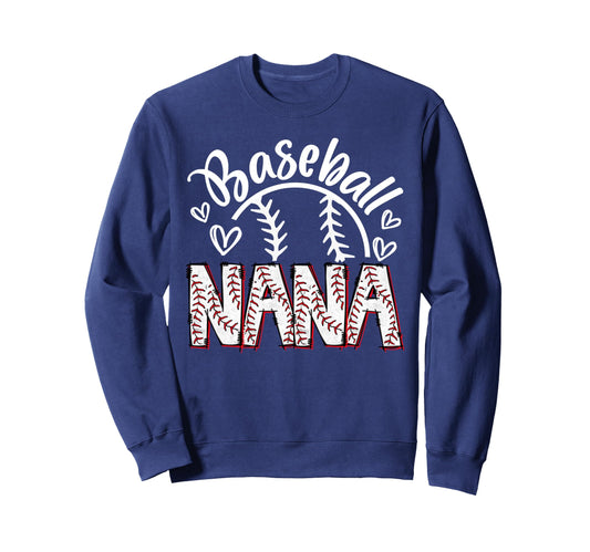Baseball Nana Proud Loud Senior Sweatshirt - Streetwear Style Men Women - T-Shirt, Sweatshirt, Hoodie
