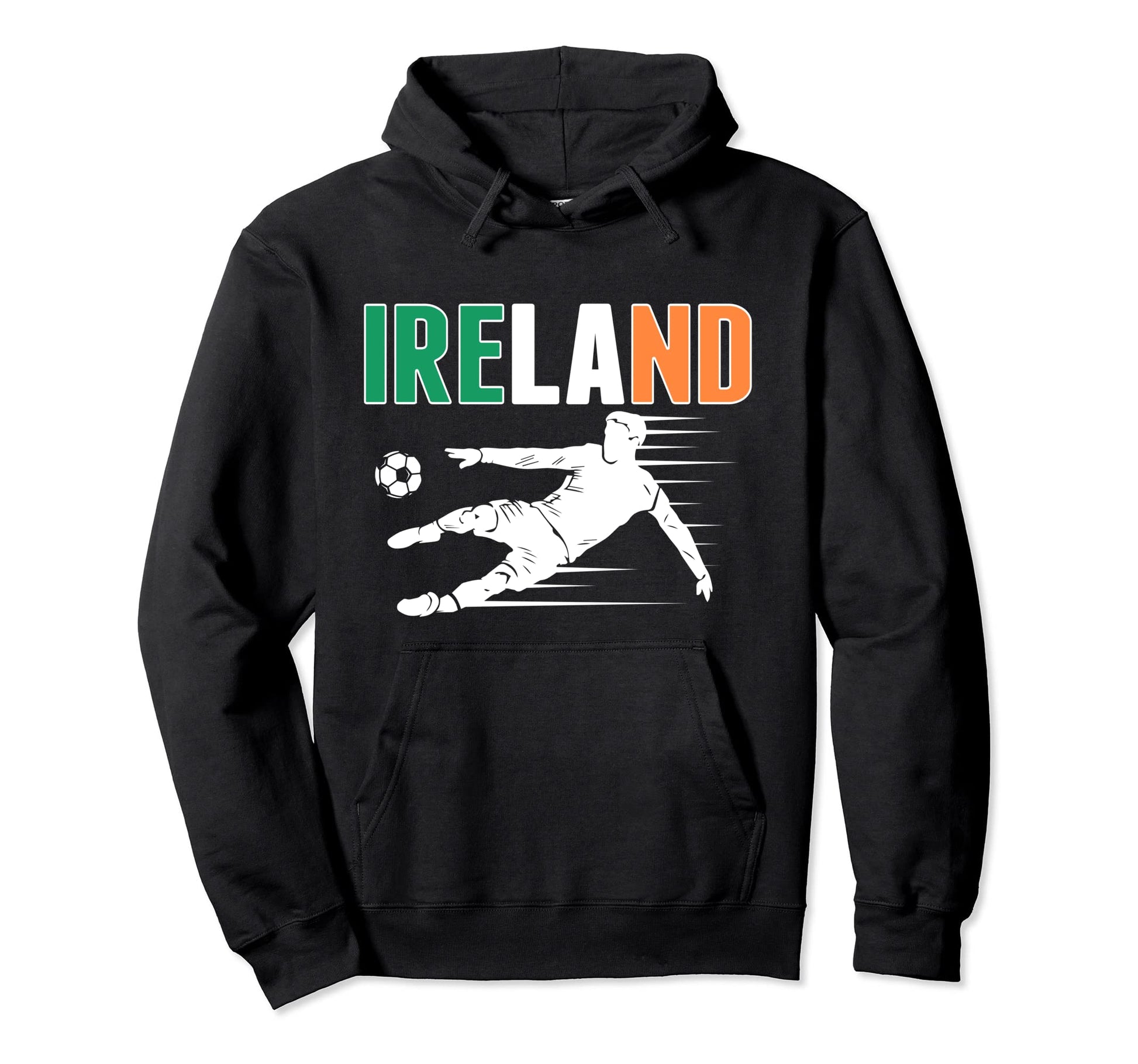 Ireland Soccer Fans Jersey Proud Hoodie - Casual Everyday Wear Unisex - T-Shirt, Sweatshirt, Hoodie