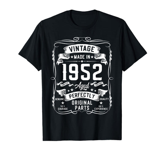 1952 74Yr 74Th Birthday Gifts 74 T-Shirt - Minimalist Print for Adults - T-Shirt, Sweatshirt, Hoodie