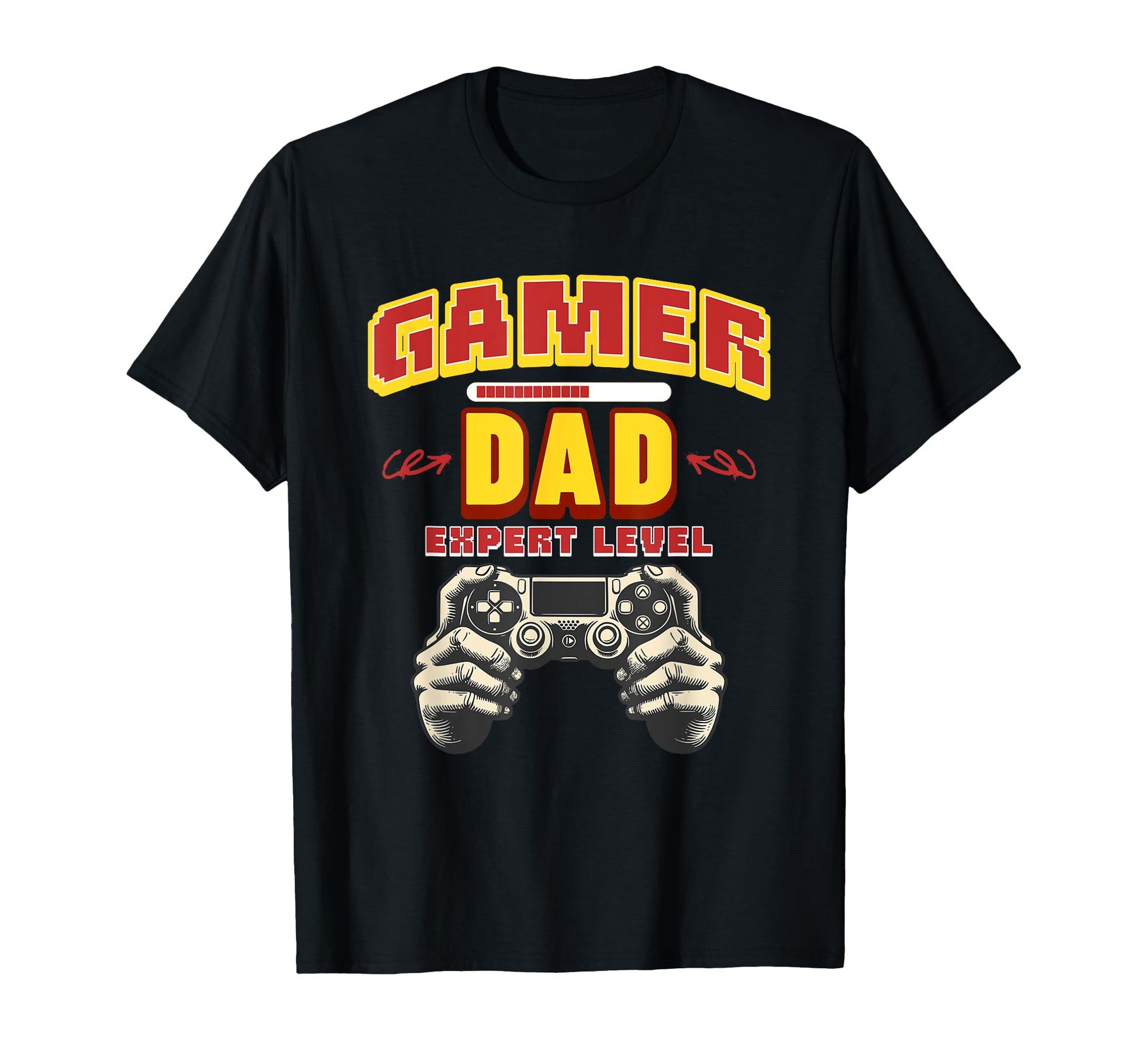 Gamer Dad Video Game Father Husband T-Shirt - Graphic Print Men Women - T-Shirt, Sweatshirt, Hoodie