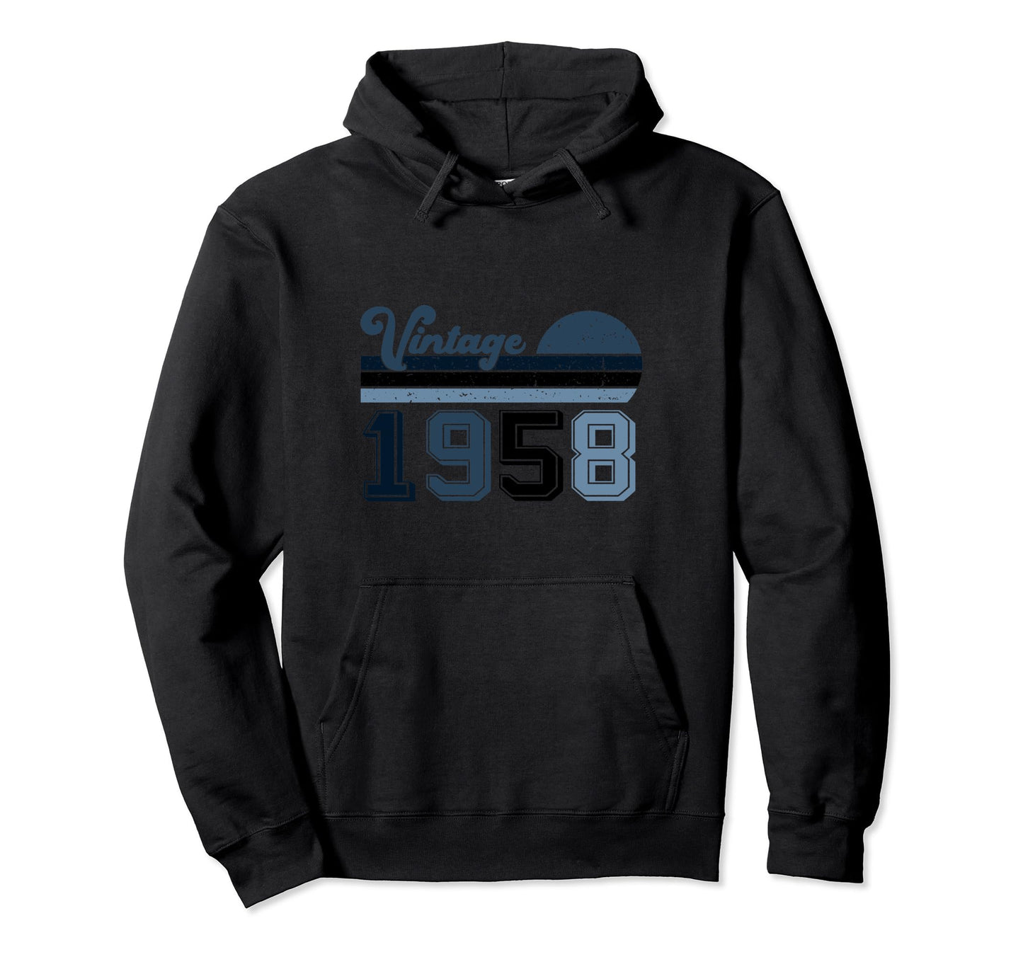Year 1958 Gift Birthday Mom Dad Hoodie - Graphic Print for Adults - T-Shirt, Sweatshirt, Hoodie