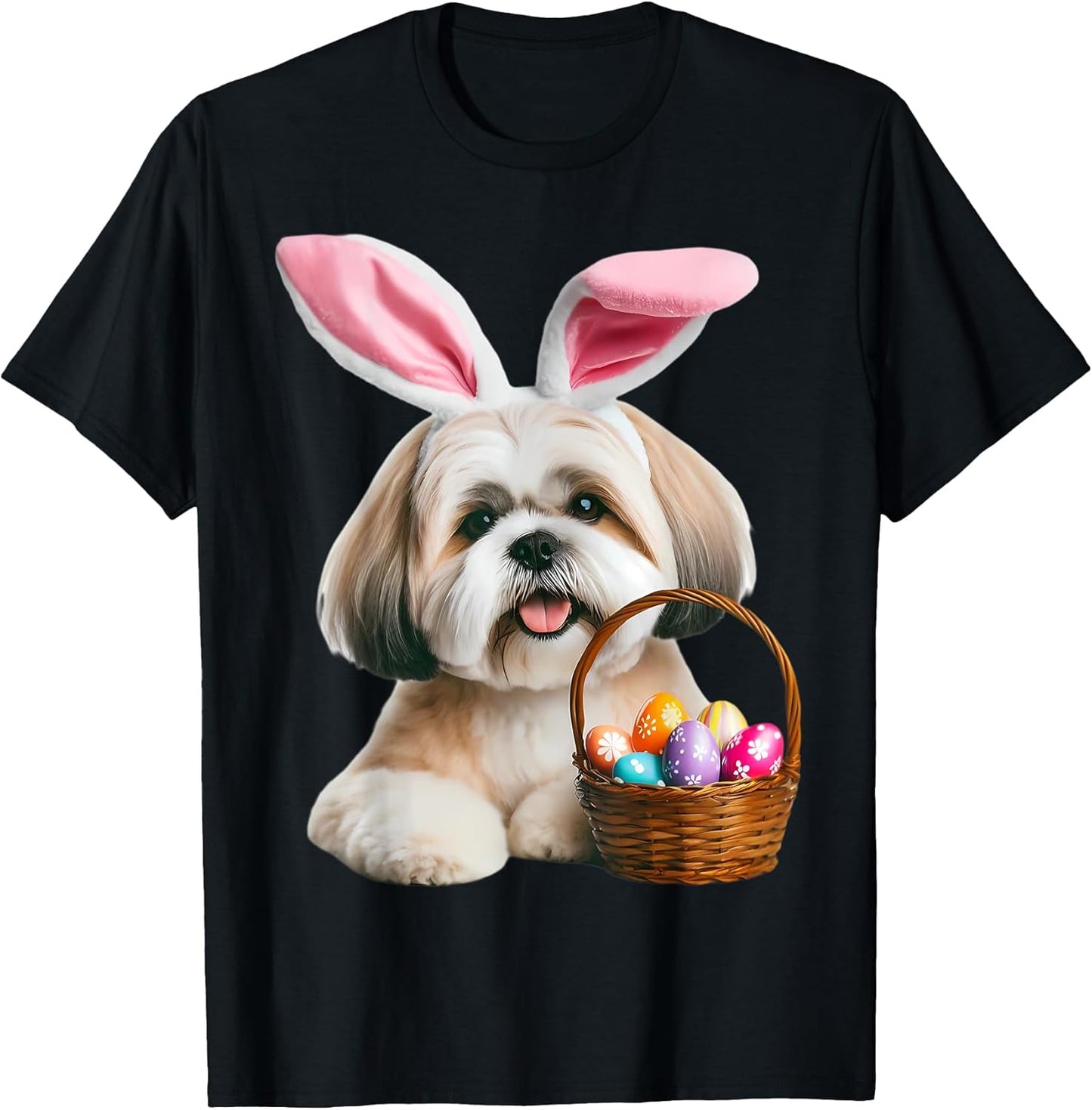 Easter Lhasa Apso Merch Unisex T-shirt, Sweatshirt, Hoodie, Long Sleeve Tee - T-Shirt, Sweatshirt, Hoodie