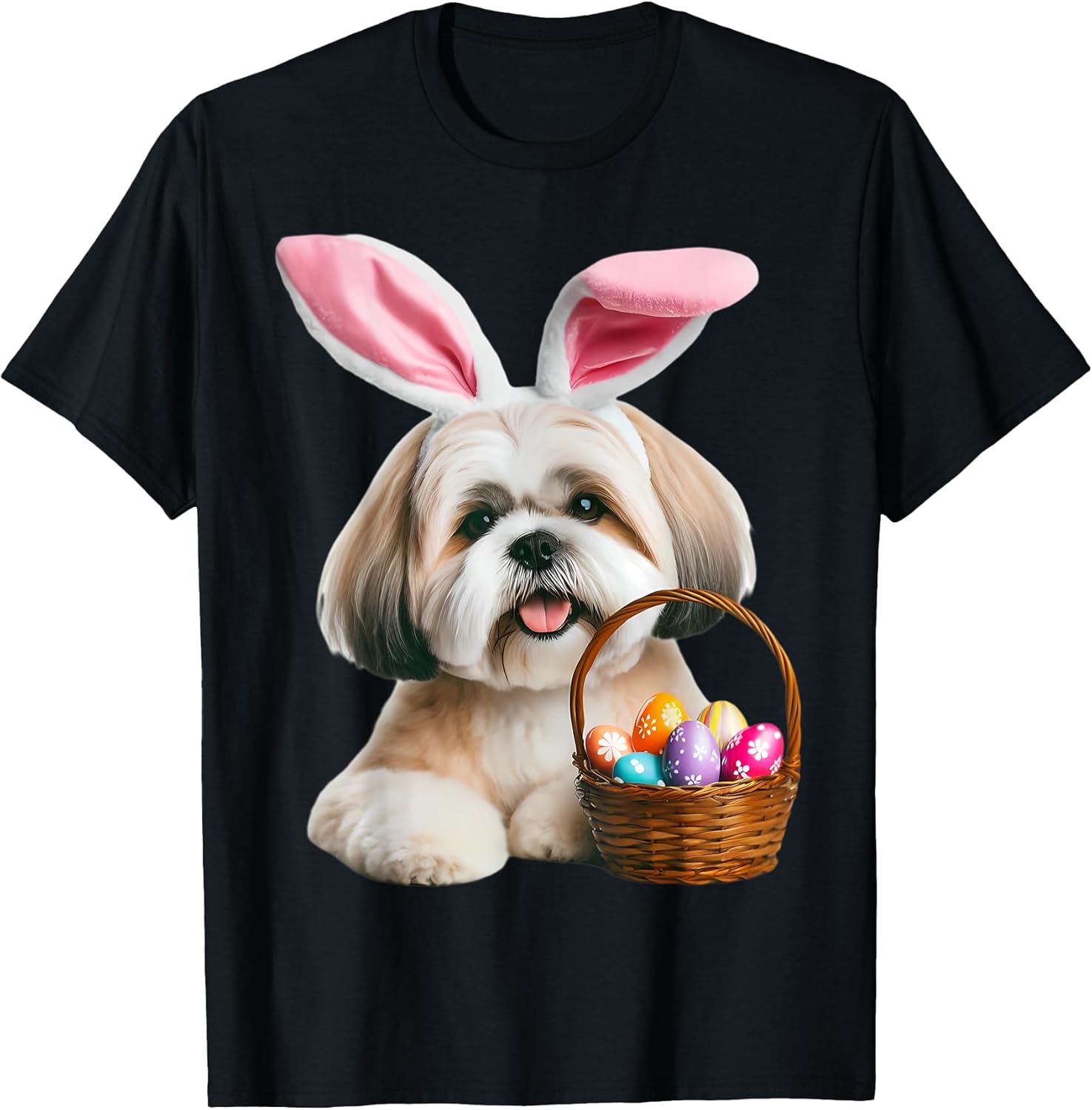 Easter Lhasa Apso Merch Unisex T-shirt, Sweatshirt, Hoodie, Long Sleeve Tee - T-Shirt, Sweatshirt, Hoodie