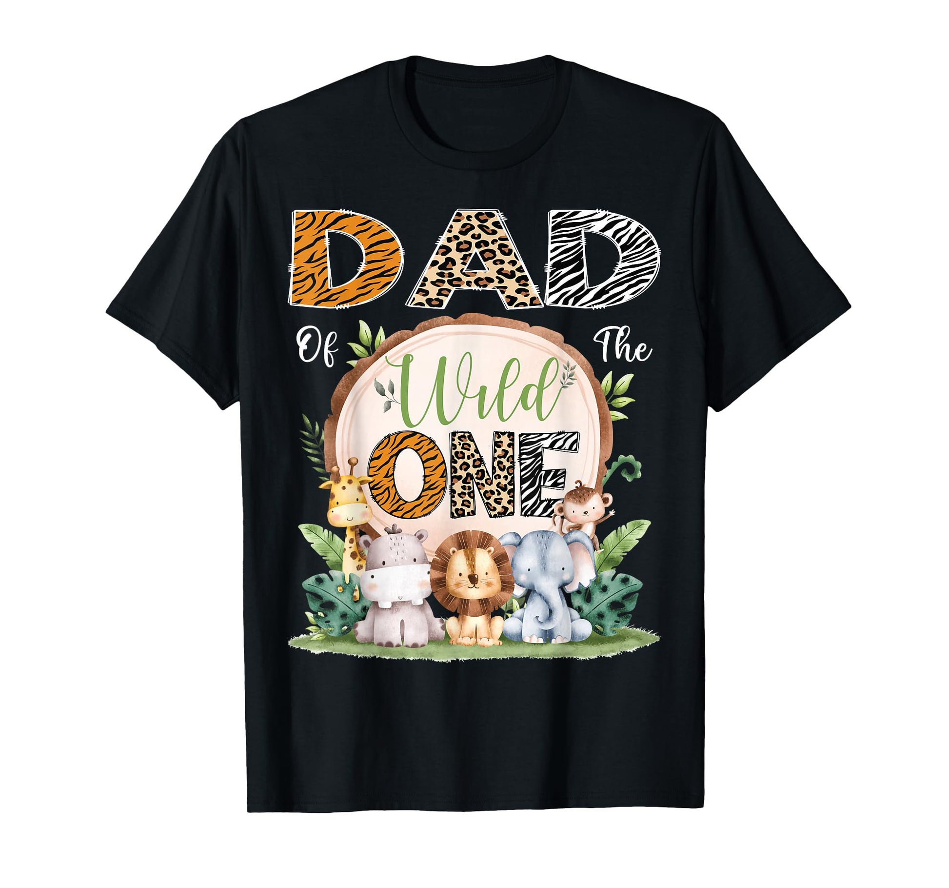 Dad Wild One 1St Birthday Safari T-Shirt - Custom Art Print for Adults - T-Shirt, Sweatshirt, Hoodie