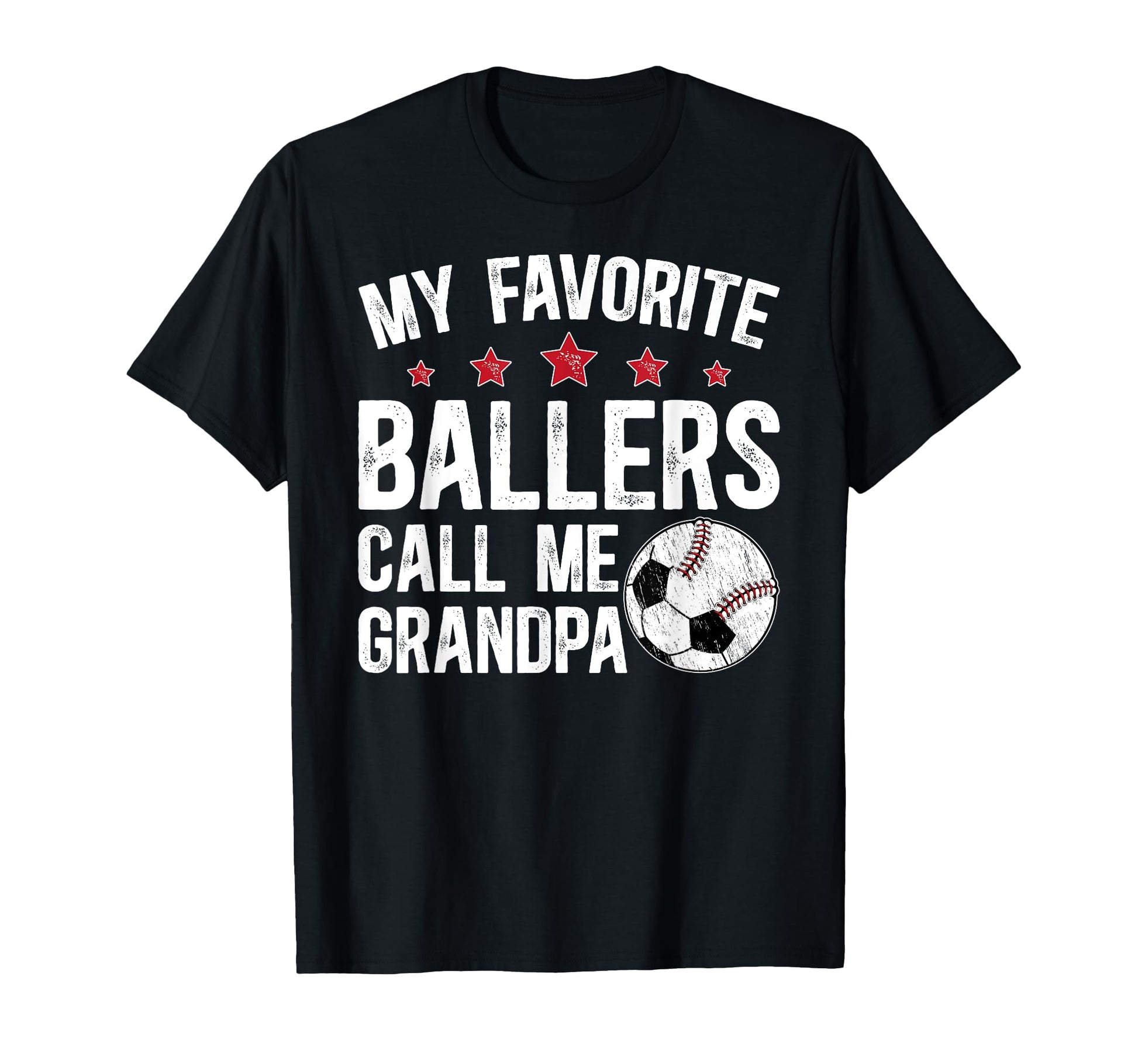 Favorite Ballers Call Me Grandpa T-Shirt - Novelty Apparel for Adults - T-Shirt, Sweatshirt, Hoodie
