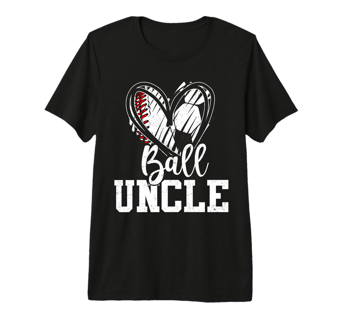 Ball Uncle Baseball Soccer Uncle Tri T-Shirt - Trendy Graphic for Adults - T-Shirt, Sweatshirt, Hoodie