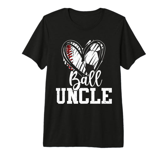 Ball Uncle Baseball Soccer Uncle Tri T-Shirt - Trendy Graphic for Adults - T-Shirt, Sweatshirt, Hoodie