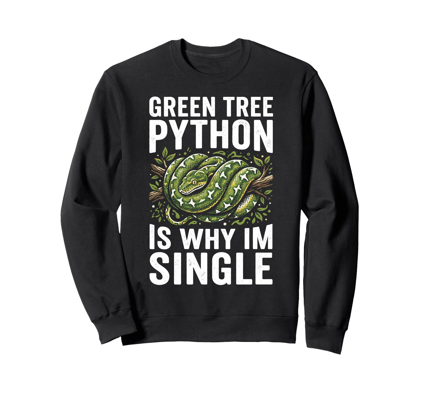 Green Tree Python Owner Snake Sweatshirt - Custom Art Print Men Women - T-Shirt, Sweatshirt, Hoodie