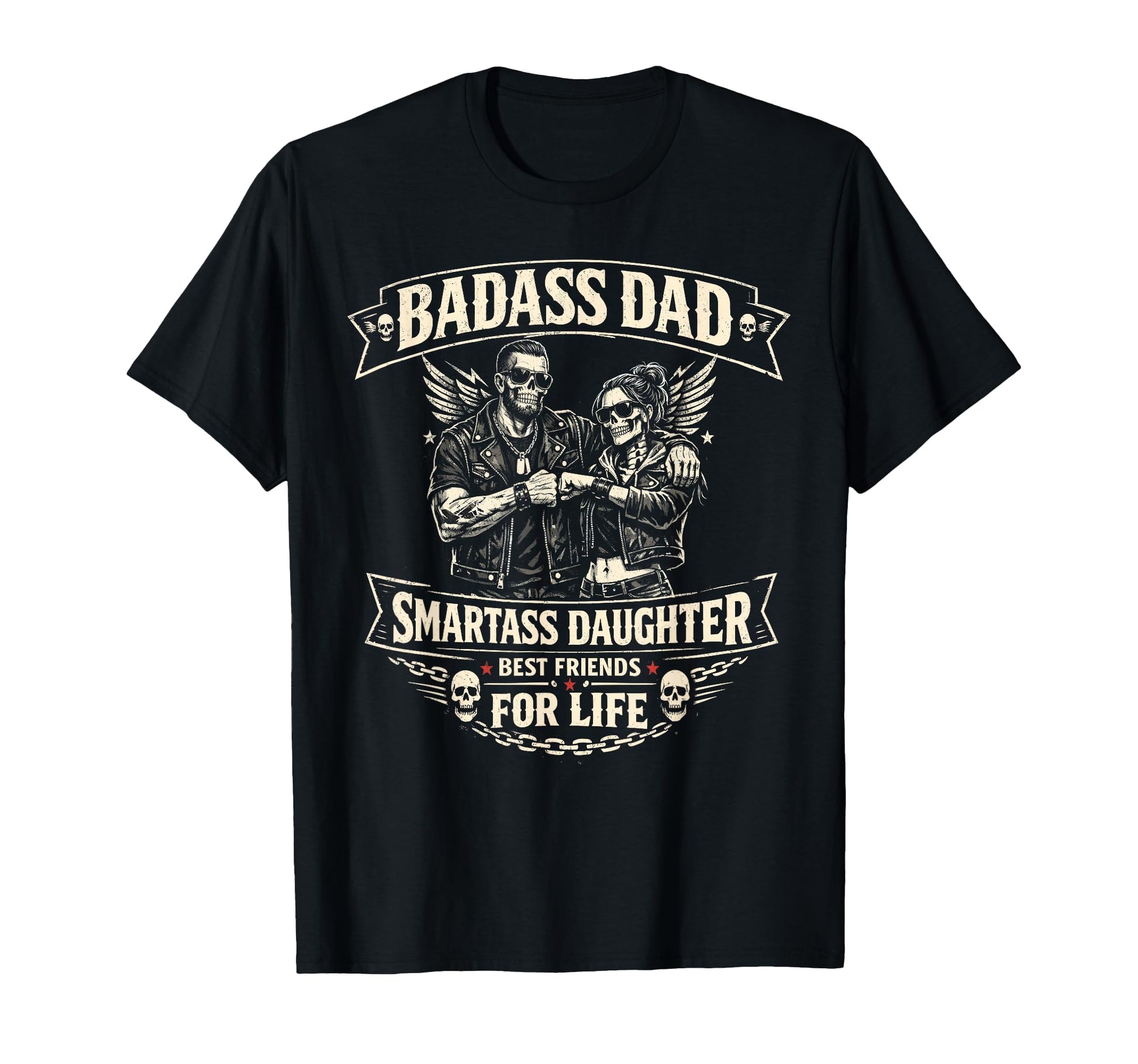 Dad Daughter Matching Outfits Badass Dad T-Shirt - Streetwear Style Unisex - T-Shirt, Sweatshirt, Hoodie
