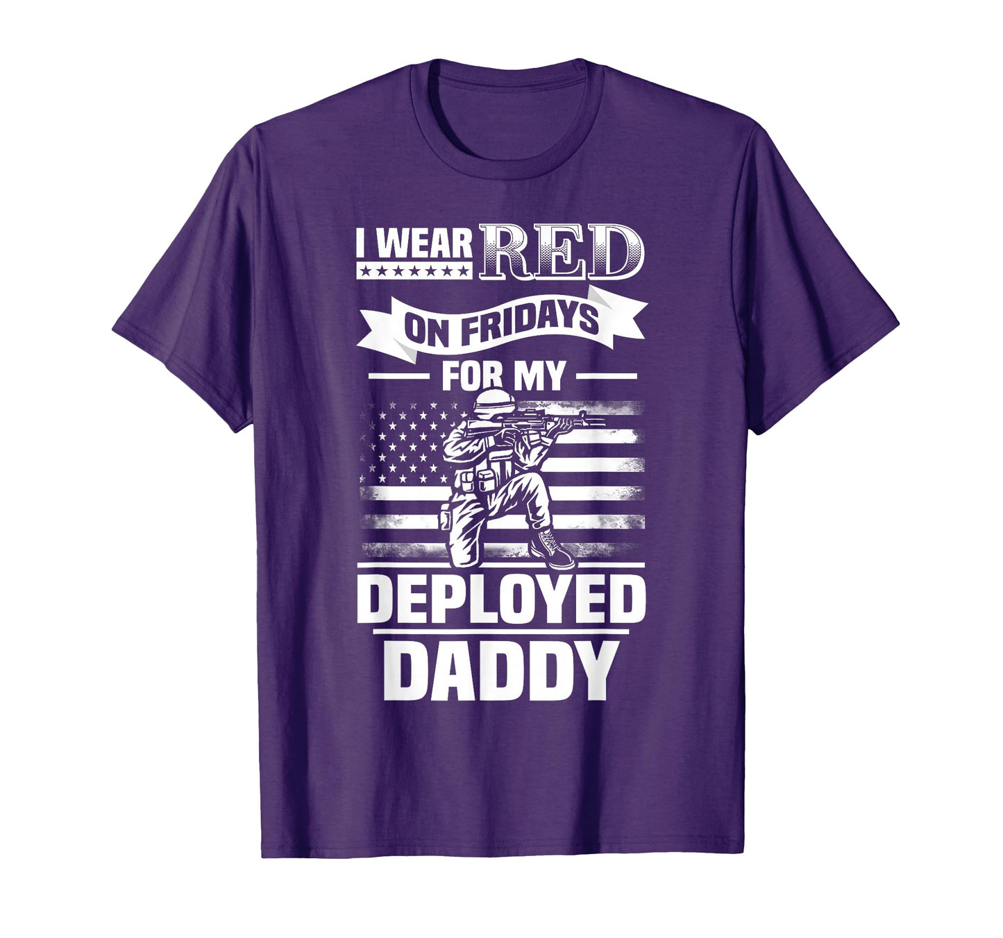 Red Friday My Daddy Military Gift Dad T-Shirt - Minimalist Print Unisex - T-Shirt, Sweatshirt, Hoodie