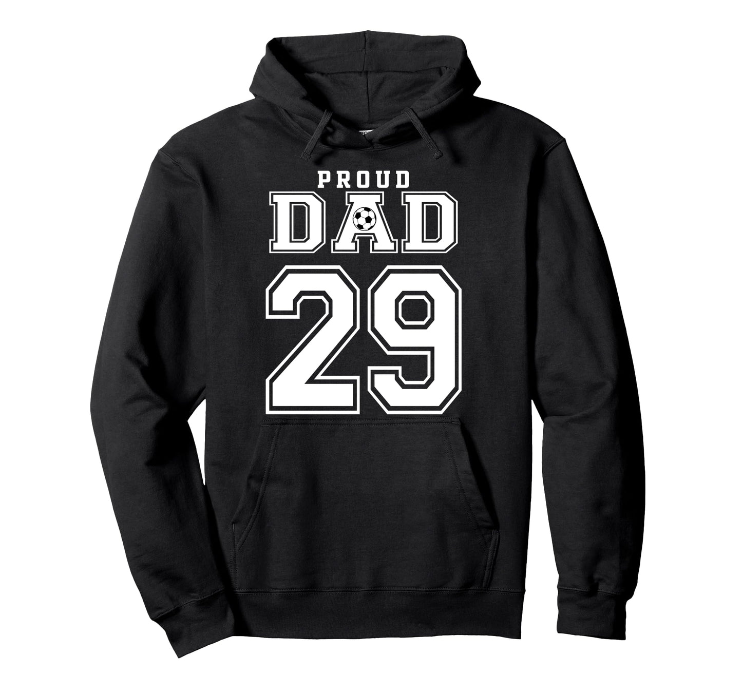 Number 29 Custom Proud Soccer Futbol Hoodie - Custom Art Print for Adults - T-Shirt, Sweatshirt, Hoodie