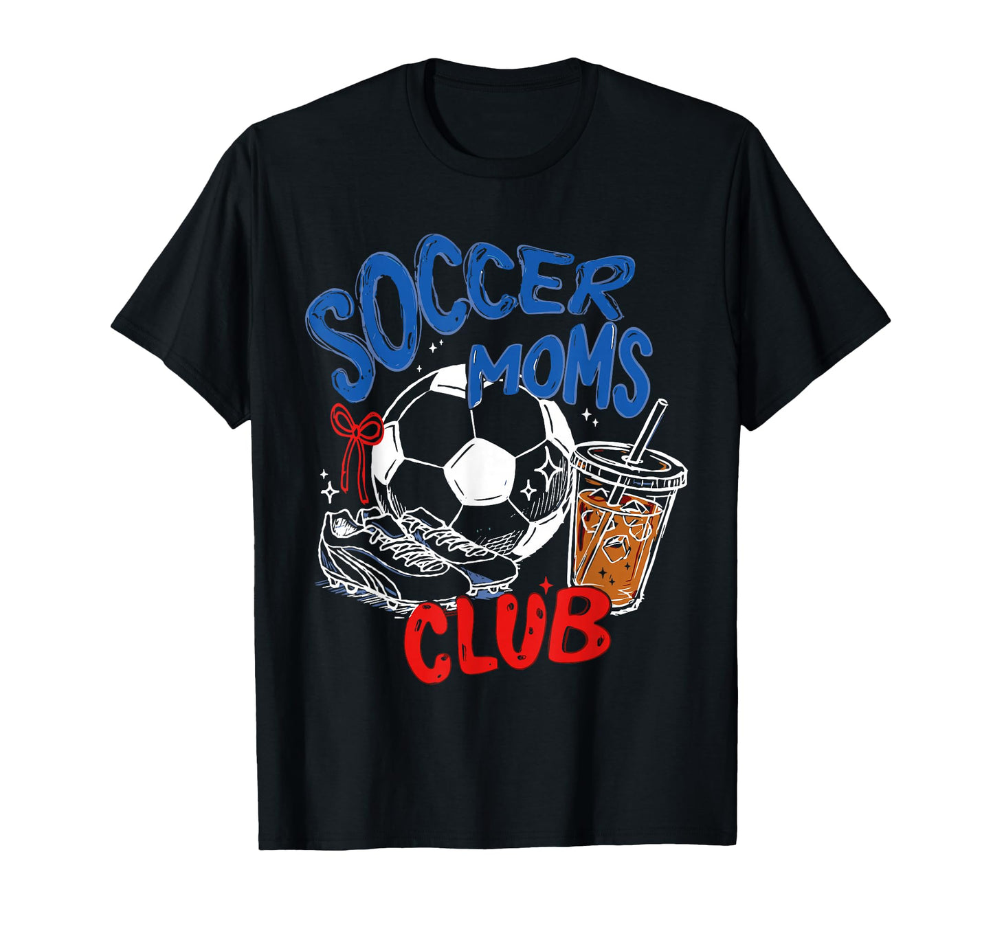 Soccer Moms Club Game Day Mothers Day T-Shirt - Trendy Graphic Men Women - T-Shirt, Sweatshirt, Hoodie