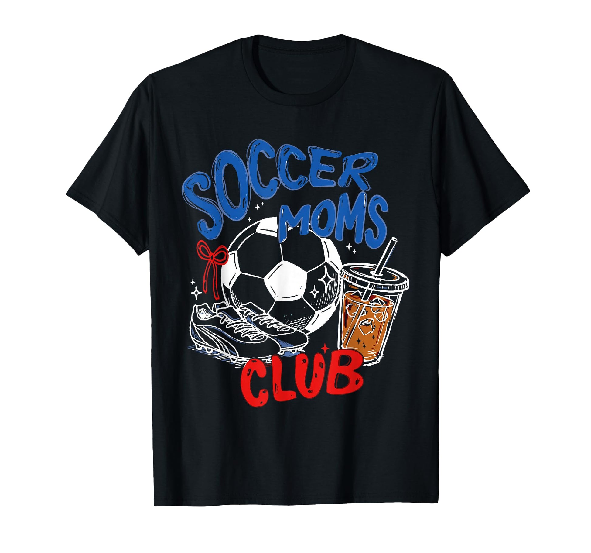 Soccer Moms Club Game Day Mothers Day T-Shirt - Trendy Graphic Men Women - T-Shirt, Sweatshirt, Hoodie