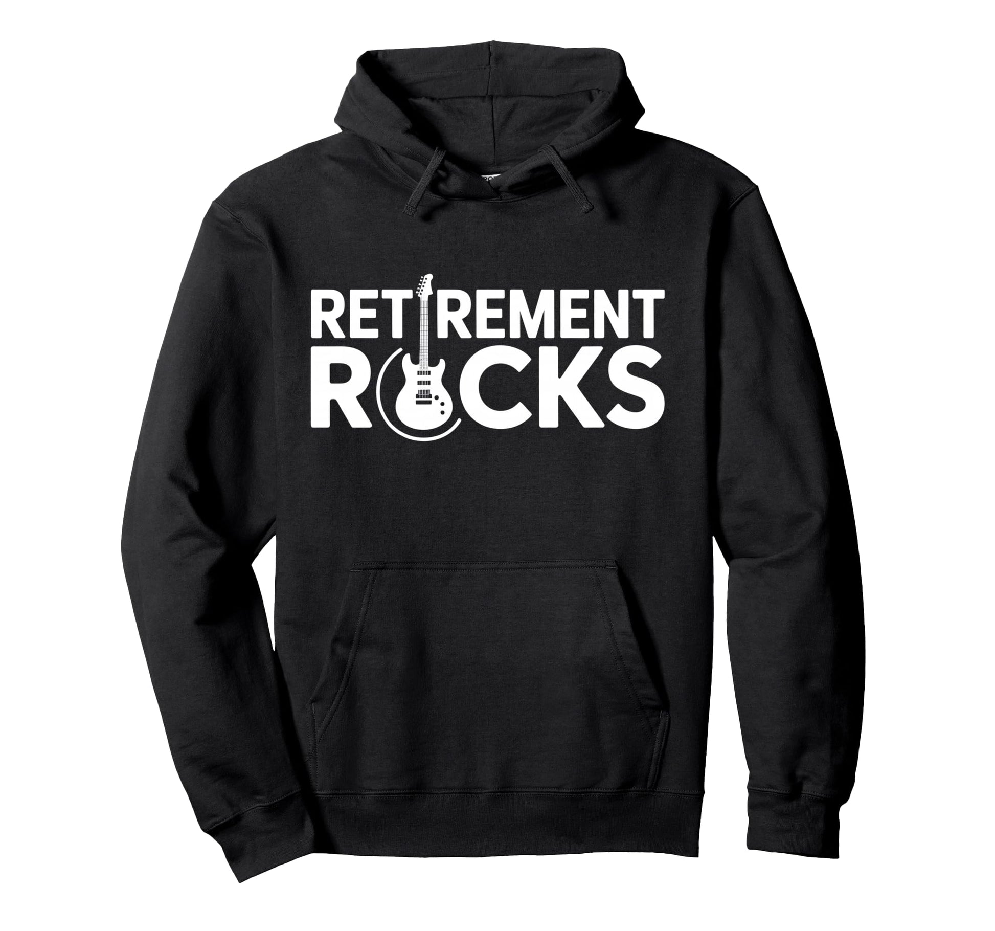Retirement Rocks Acoustic Electric Hoodie - Streetwear Style Men Women - T-Shirt, Sweatshirt, Hoodie
