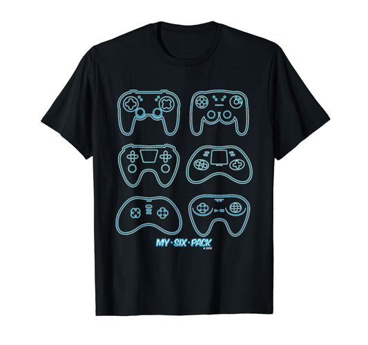 6 Pack Gamer Gamer Dad 6 Pack T-Shirt - Casual Everyday Wear Unisex - T-Shirt, Sweatshirt, Hoodie