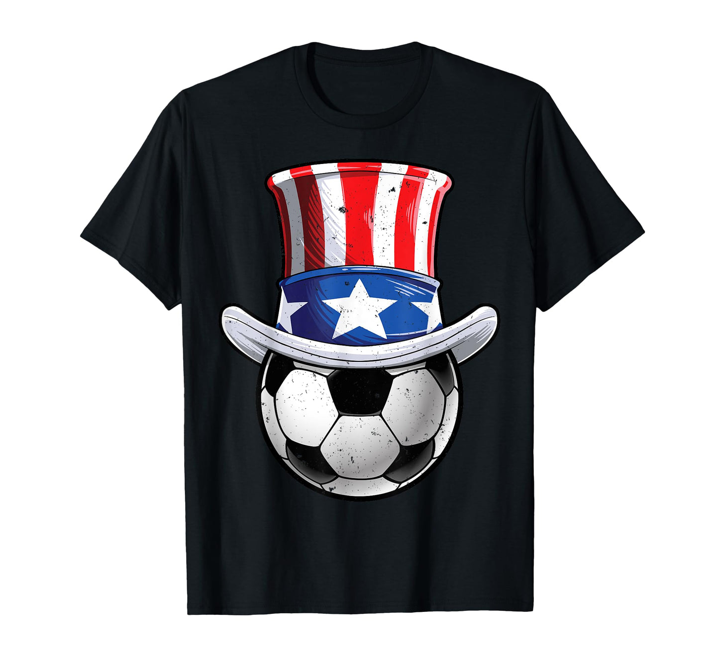 Soccer Ball 4Th July Uncle Sam American T-Shirt - Streetwear Style Unisex - T-Shirt, Sweatshirt, Hoodie