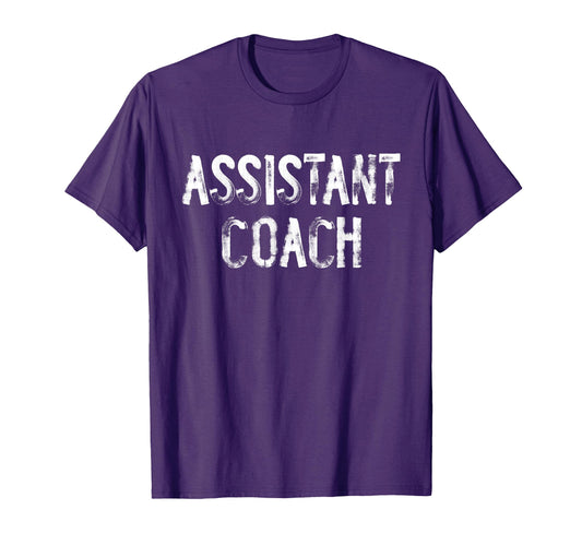Assistant Coach Typography Hoodie - Streetwear Style for Adults - T-Shirt, Sweatshirt, Hoodie