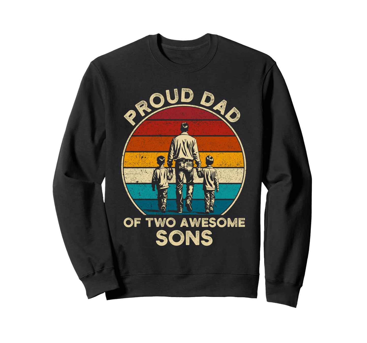 Dad 2 Fathers Day Gift Sweatshirt - Fun Novelty Design Unisex - T-Shirt, Sweatshirt, Hoodie
