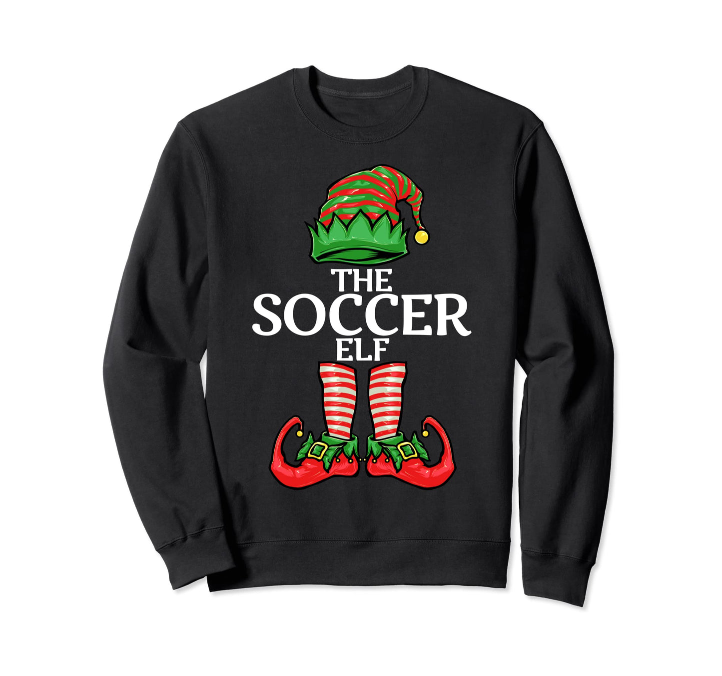 Soccer Elf Family Matching Group Sweatshirt - Graphic Print for Adults - T-Shirt, Sweatshirt, Hoodie