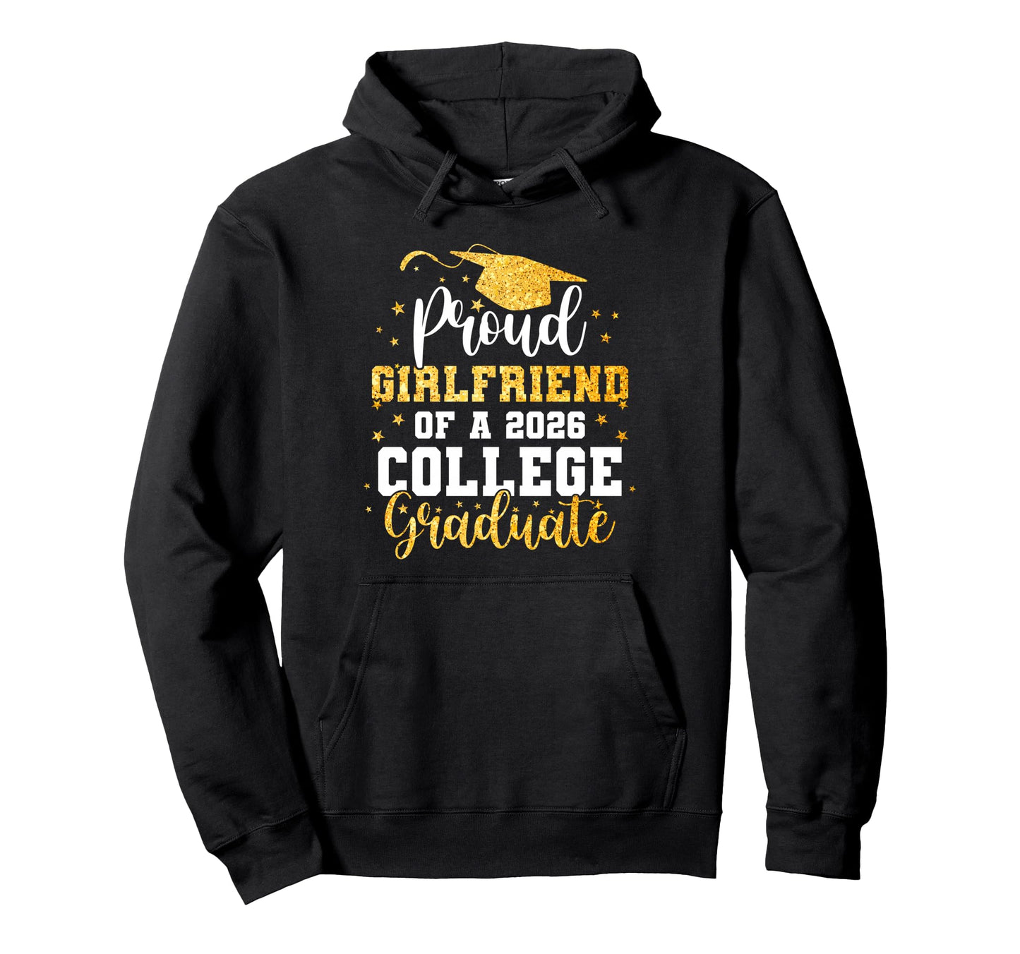 Proud Girlfriend Class 2026 College Hoodie - Minimalist Print Unisex - T-Shirt, Sweatshirt, Hoodie