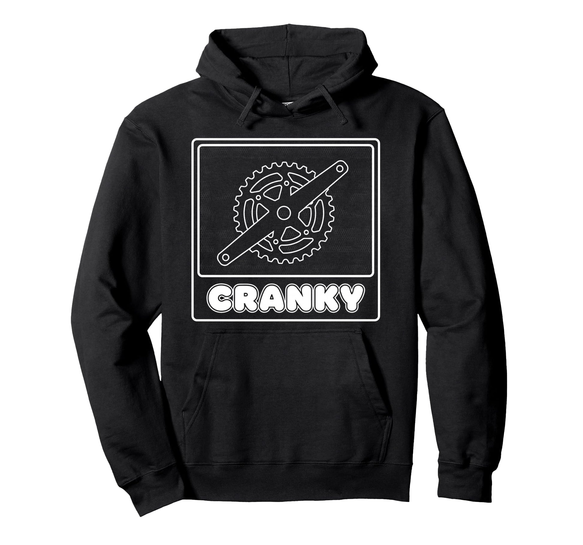 Cranky Bicycle Dad Cycling Crank Crew Hoodie - Streetwear Style Men Women - T-Shirt, Sweatshirt, Hoodie