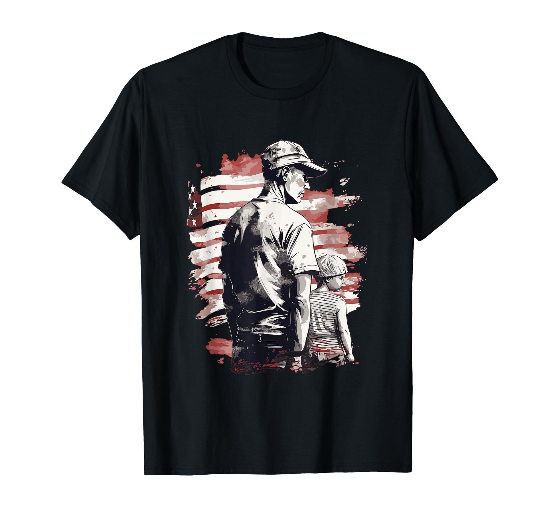 Dad Grandpa Veteran Veterans American T-Shirt - Trendy Graphic Unisex - T-Shirt, Sweatshirt, Hoodie