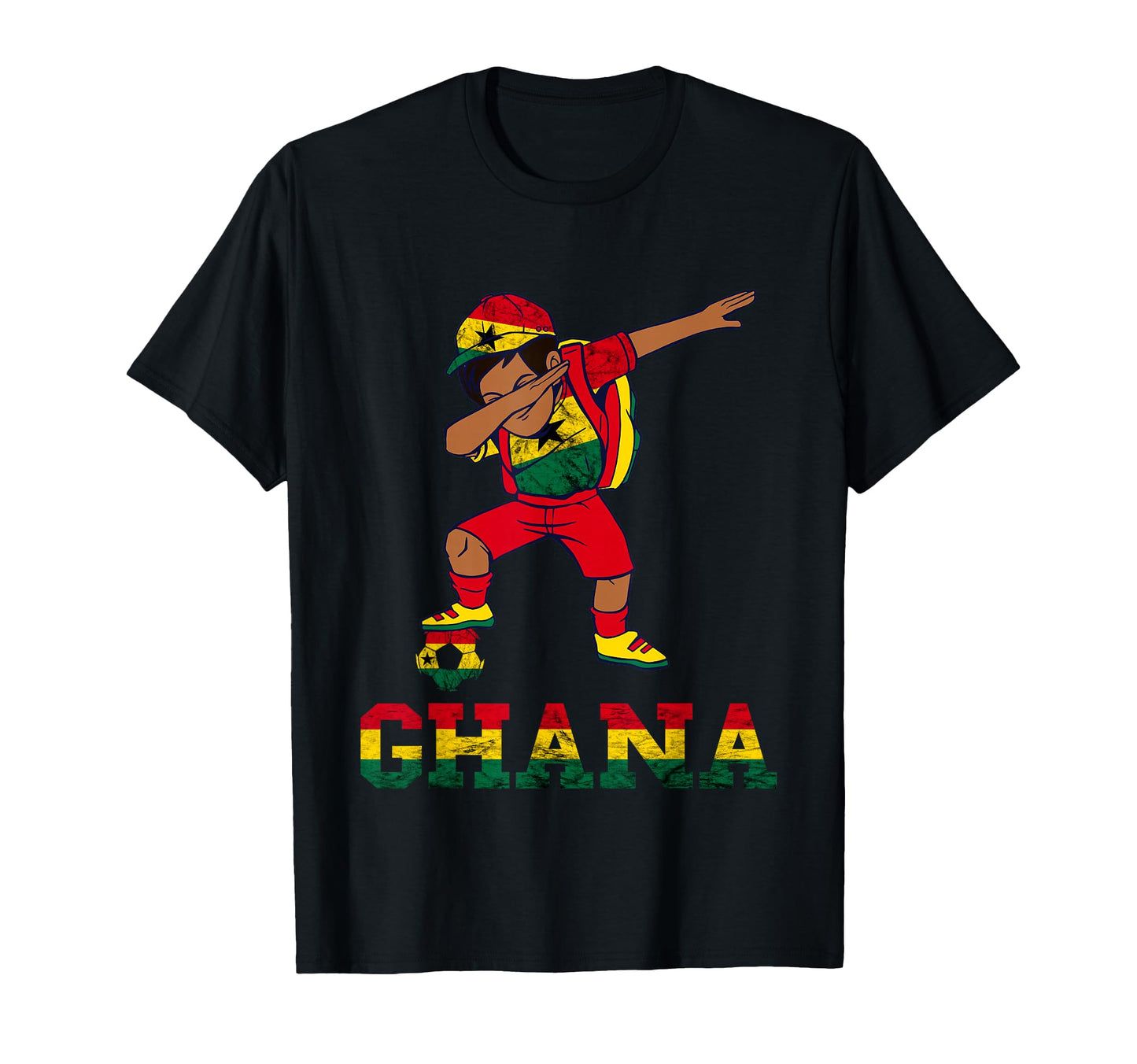 Ghana Football Team Ghana Flag T-Shirt - Custom Art Print Men Women - T-Shirt, Sweatshirt, Hoodie