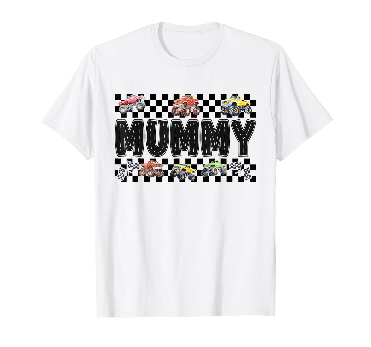 Mummy Monster Truck Family Crew Birthday T-Shirt - Graphic Print Unisex - T-Shirt, Sweatshirt, Hoodie