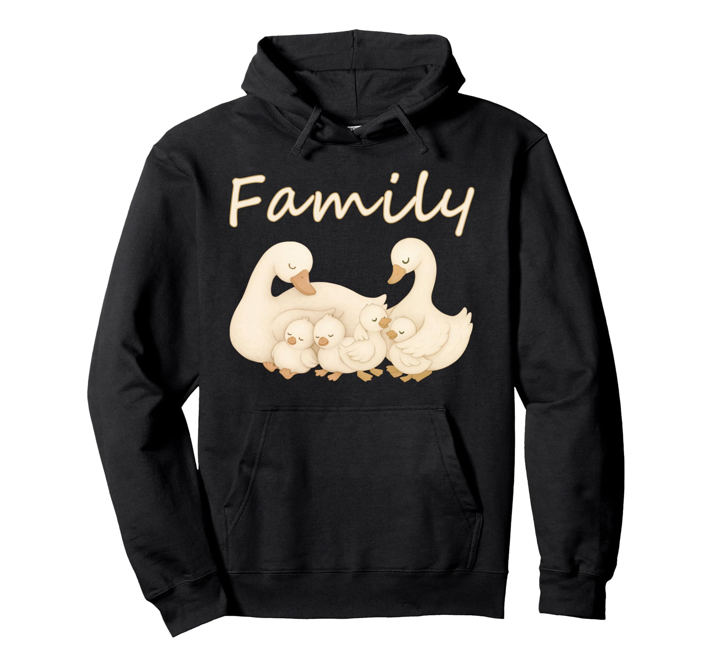 Goose Family Love Couple Mom Dad Hoodie - Casual Everyday Wear Men Women - T-Shirt, Sweatshirt, Hoodie