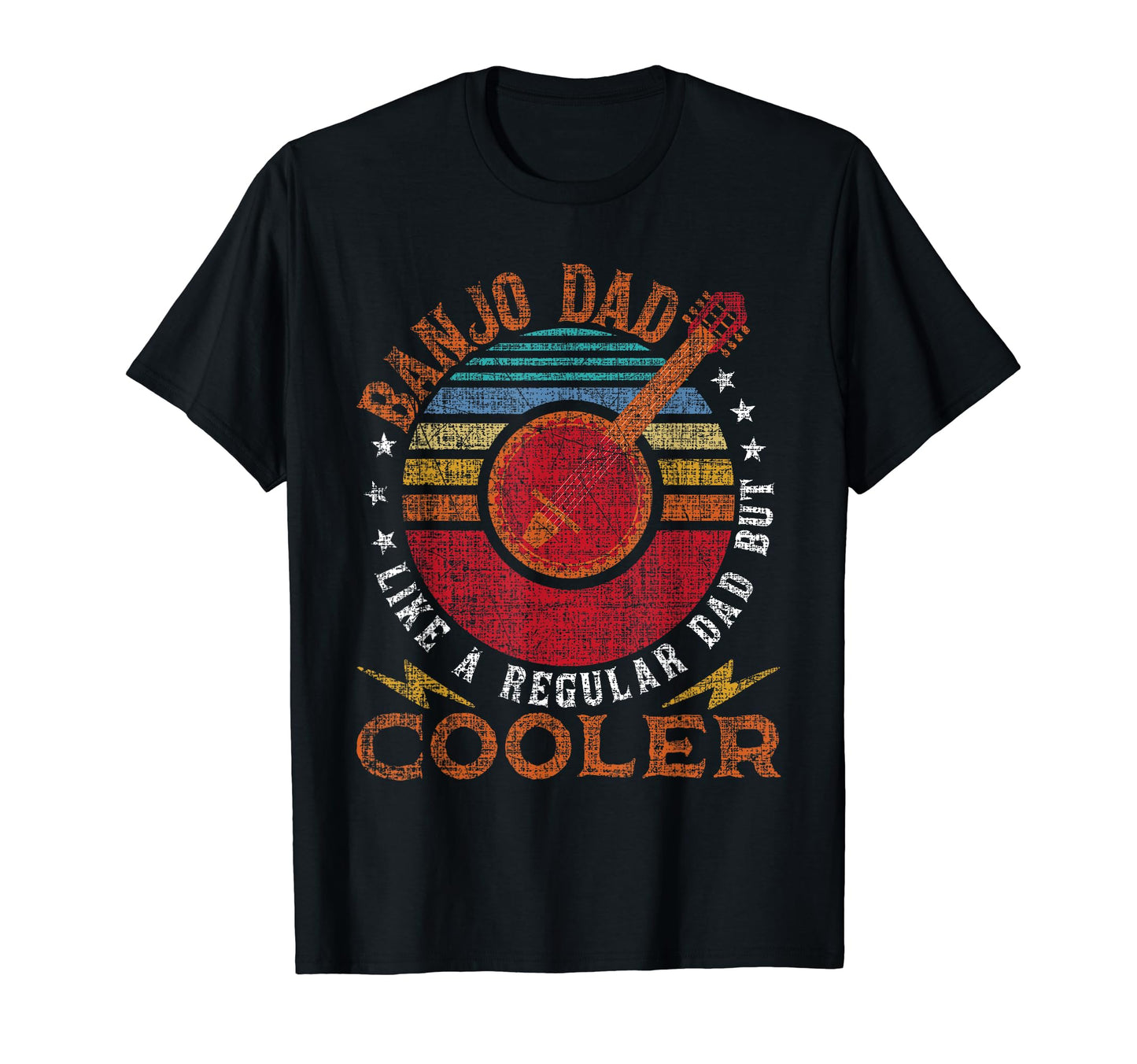 Banjo Dad Like Regular Dad But Cooler T-Shirt - Trendy Graphic Unisex - T-Shirt, Sweatshirt, Hoodie