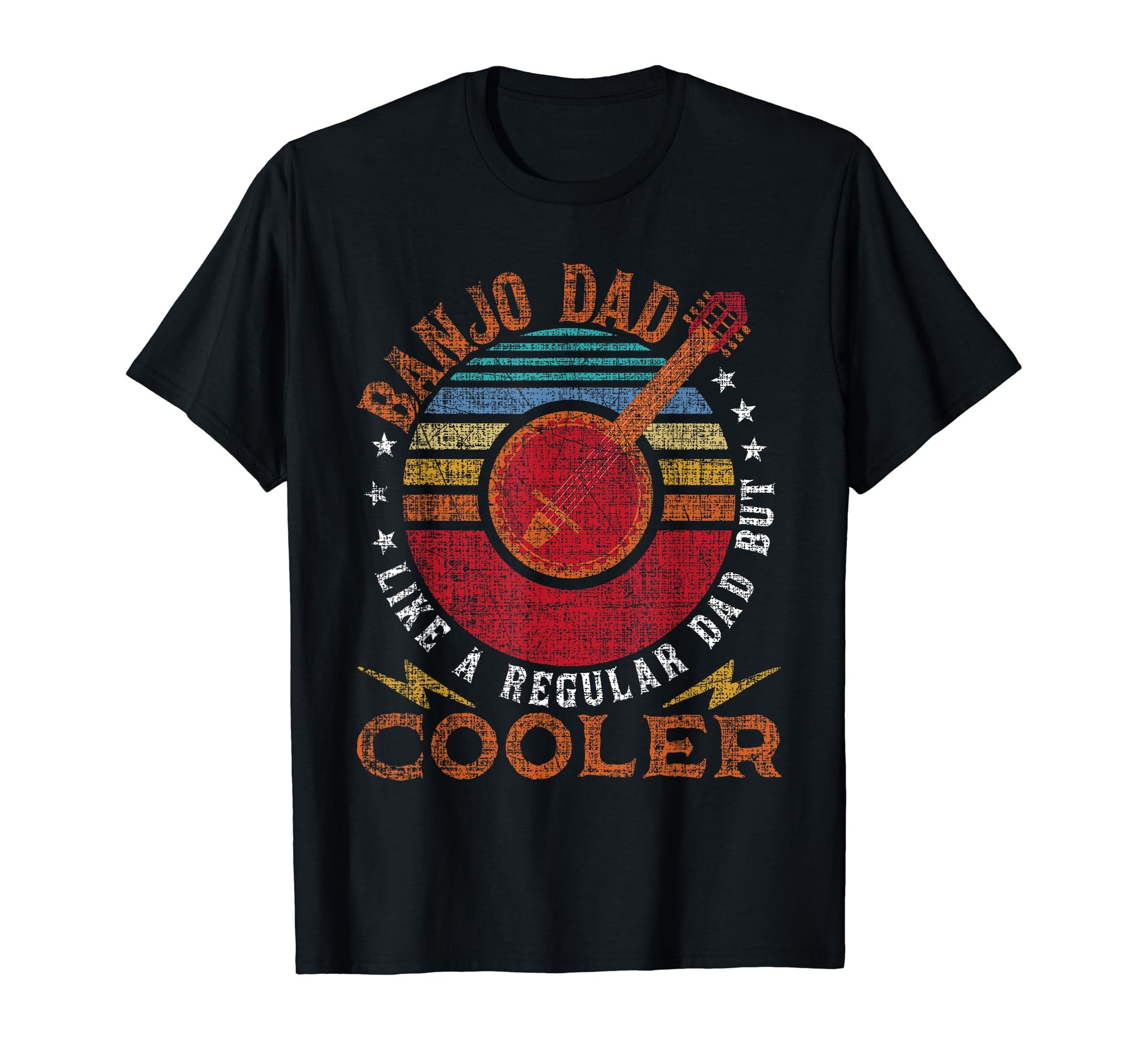 Banjo Dad Like Regular Dad But Cooler T-Shirt - Trendy Graphic Unisex - T-Shirt, Sweatshirt, Hoodie