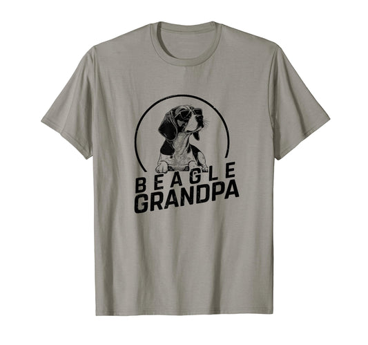 Beagle Dog Grandpa Grand Paw Dog T-Shirt - Casual Everyday Wear for Adults - T-Shirt, Sweatshirt, Hoodie