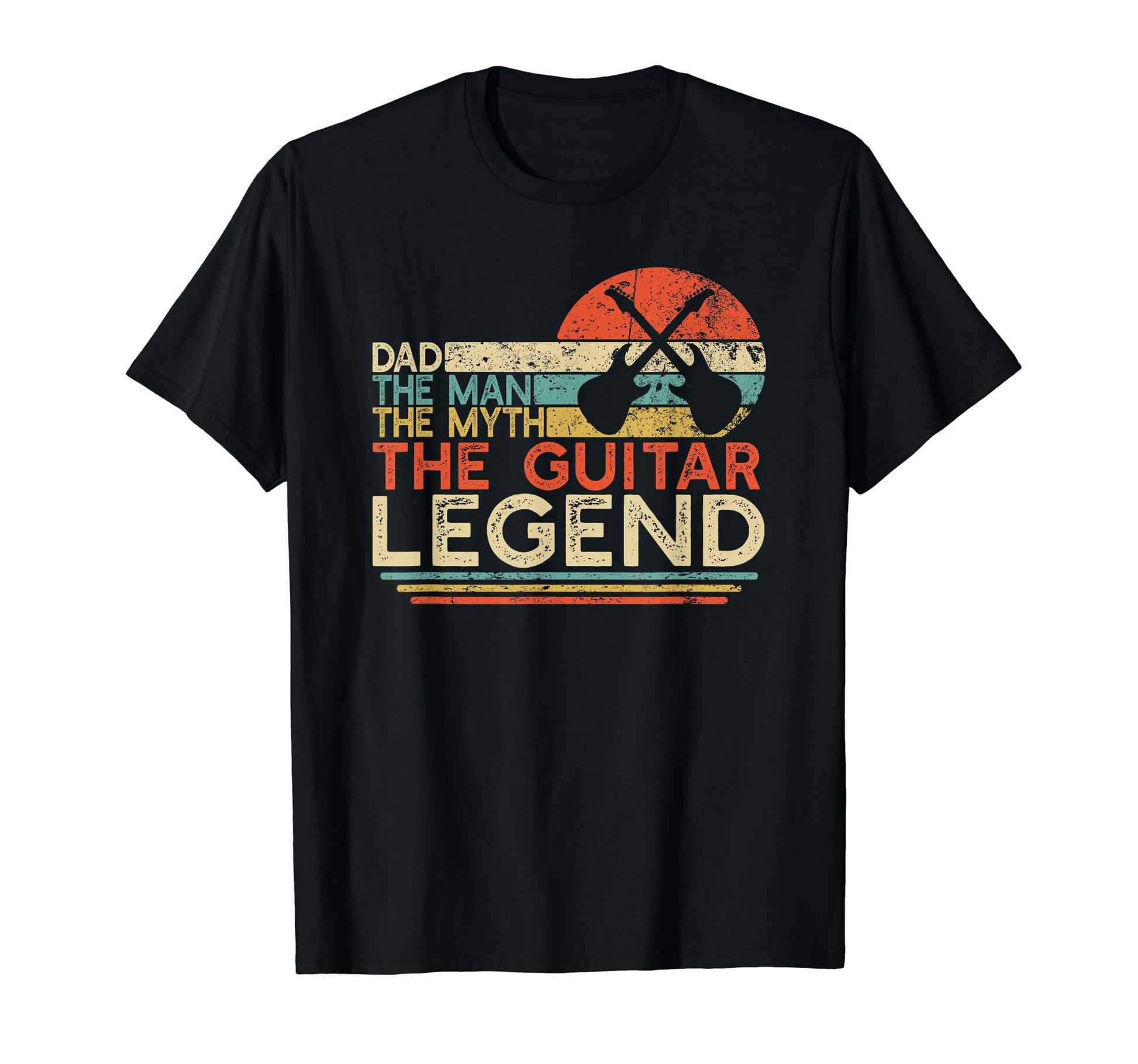 Guitar Dad Myth Legend Guitarist T-Shirt - Unique Graphic for Adults - T-Shirt, Sweatshirt, Hoodie