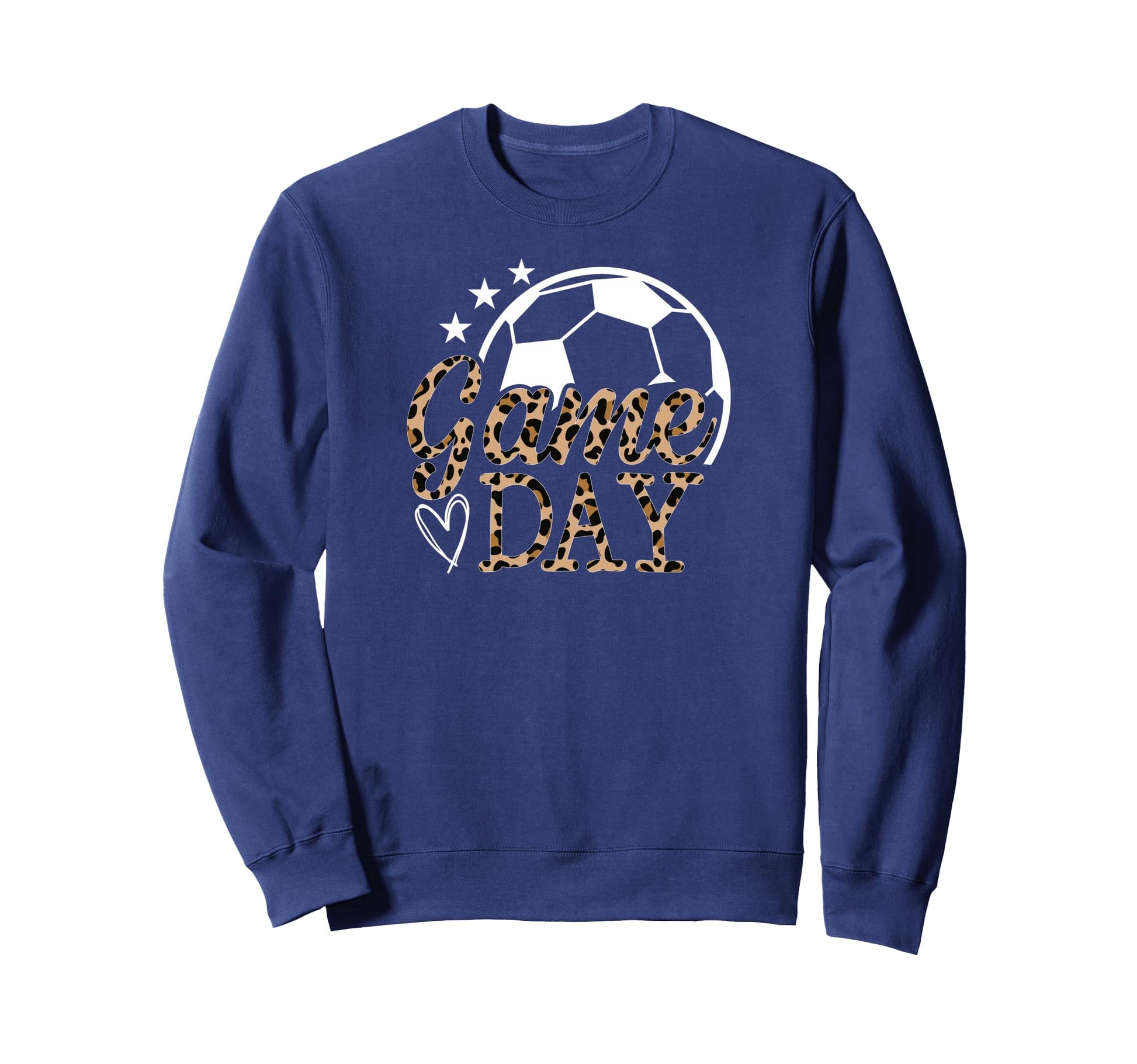 Game Day Soccer Leopard Soccer Game Sweatshirt - Aesthetic Graphic Unisex - T-Shirt, Sweatshirt, Hoodie